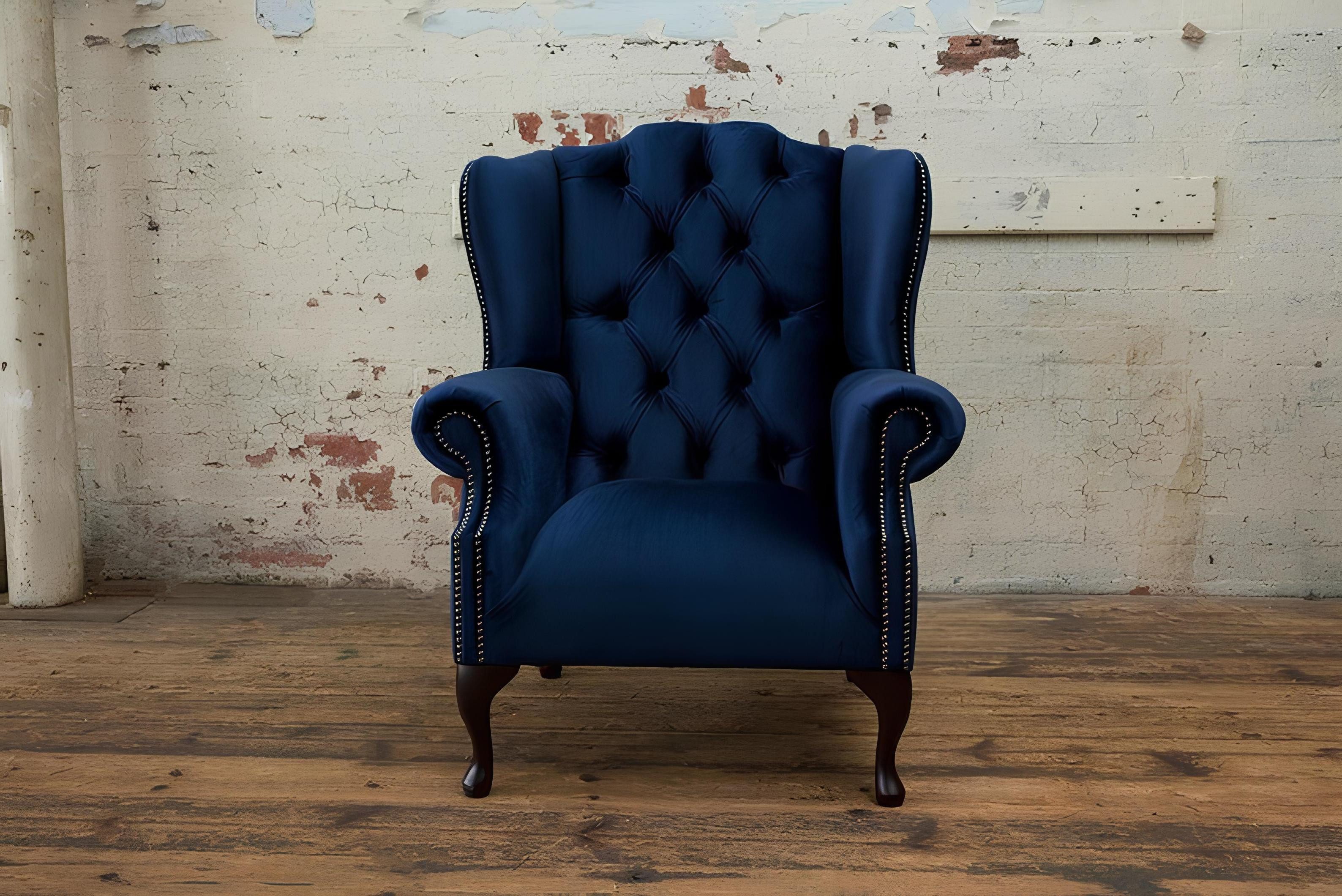 Xlmoebel Ohrensessel Chesterfield Loungesessel Einzelsofa Polstermöbel Couch Sofa (Ohrensessel (1 Sitzer), Hergestellt in Europa