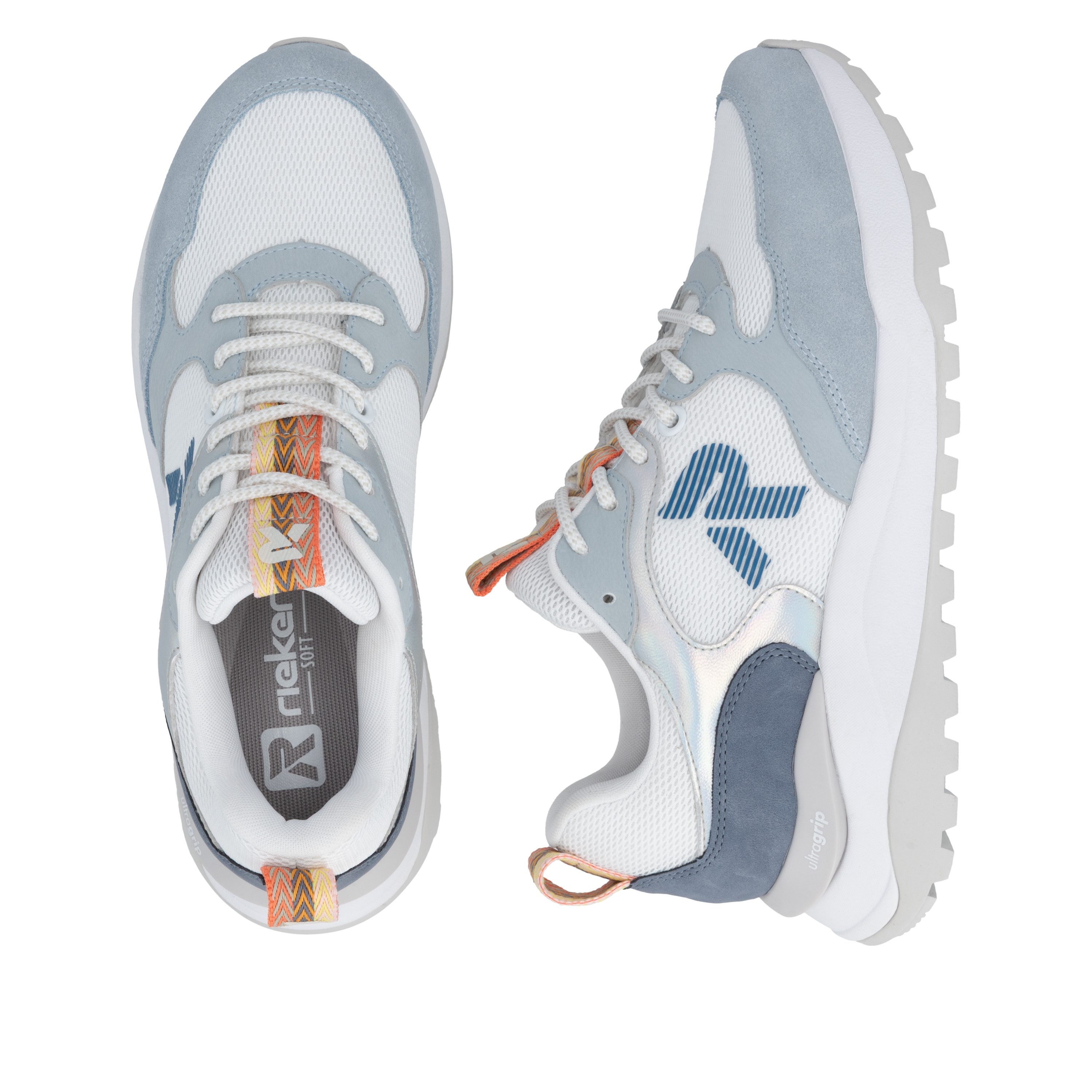 Rieker Sport Keilsneaker Schnürschuh, Freizeitsneaker, Halbschuh mit gepolstertem Schaftrand