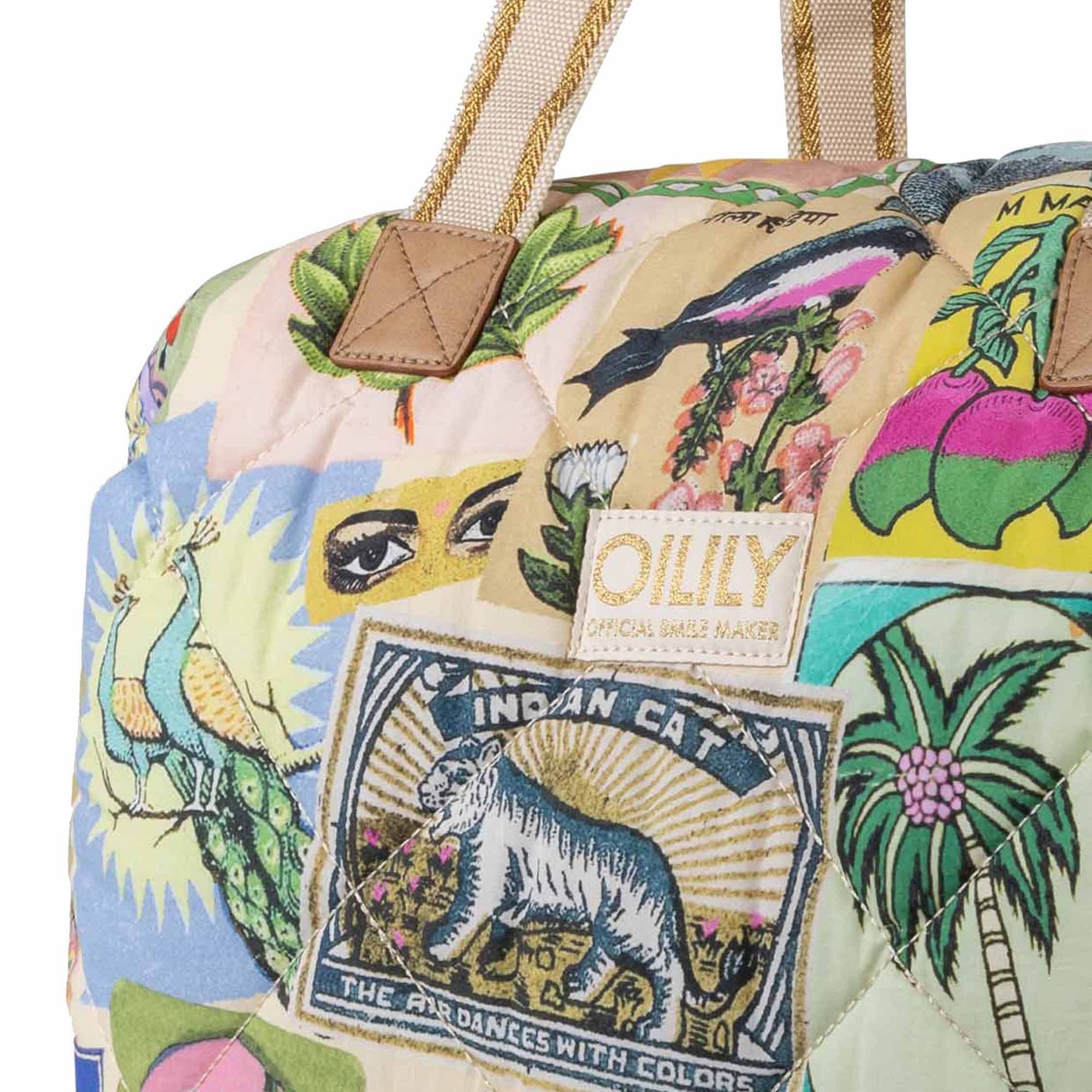 Oilily Schultertasche Flaming Symbols, Nylon