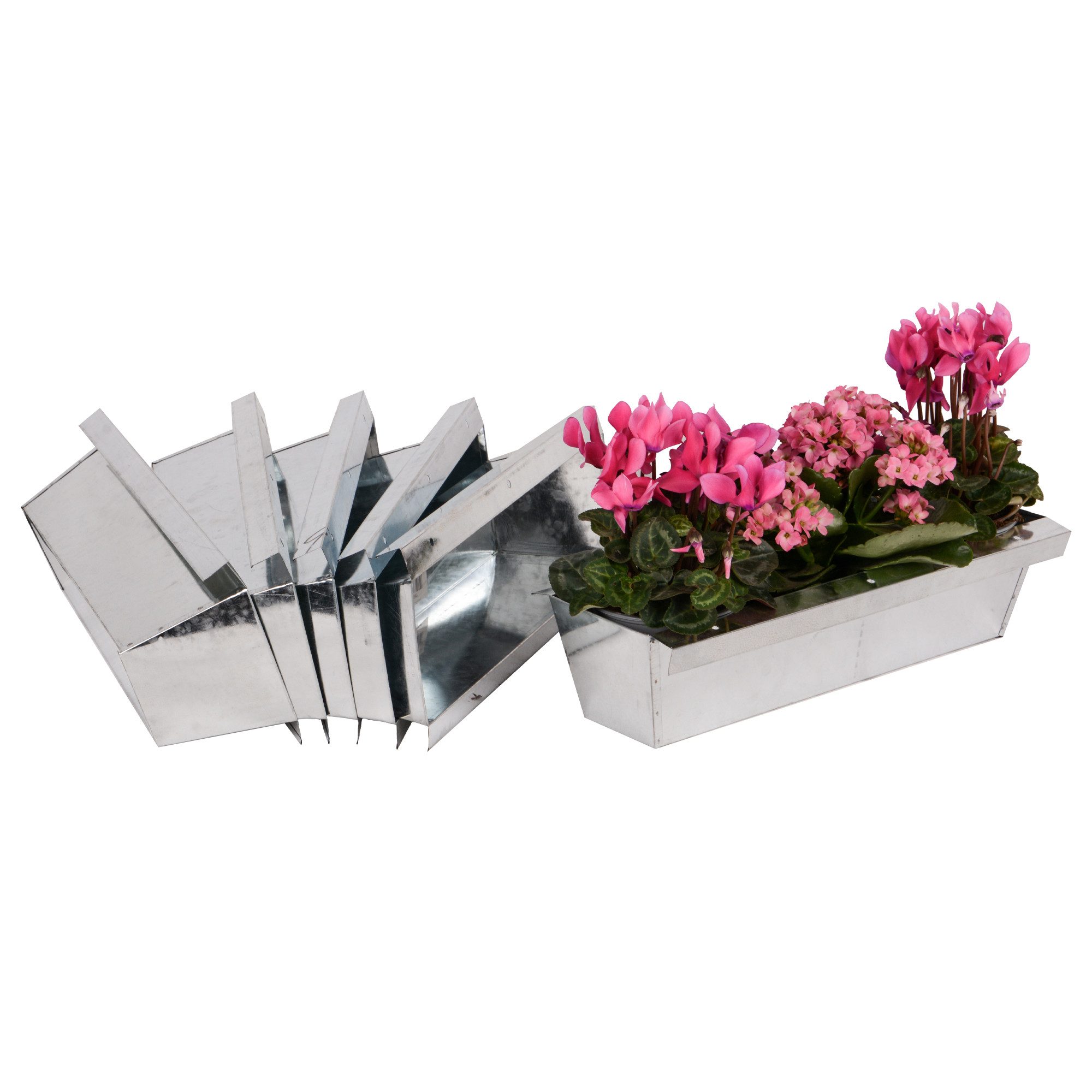 UNUS GARDEN Blumenkasten Blumenkasten mit Kante für Paletten (6 St), Pflanzgefäße für Europaletten, Garten oder Balkon