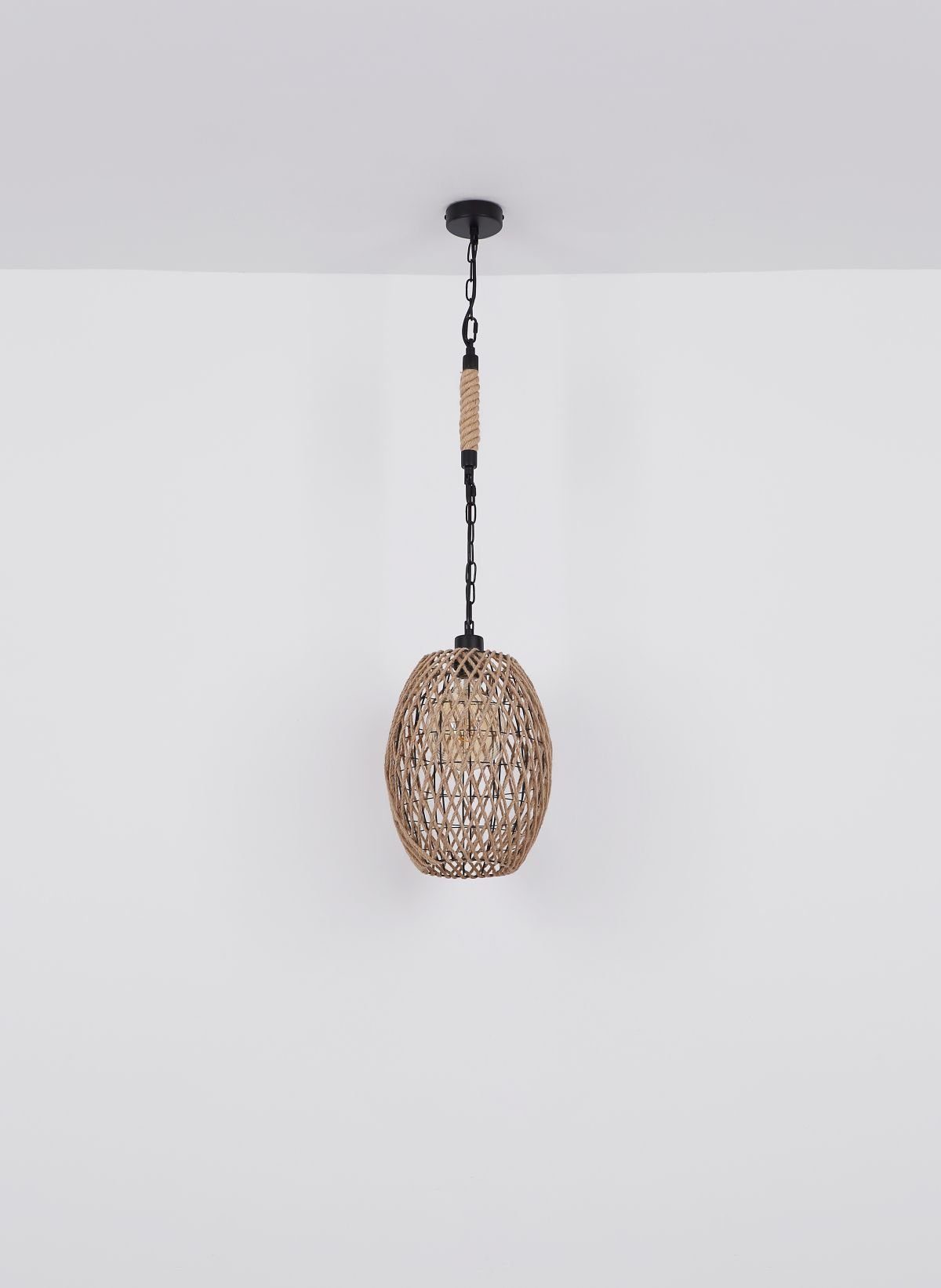 abhängig Flur, Hanf, Leuchtmittel, Esszimmer GLOBO ohne ist Hängelampe, natur, Pendelleuchte Hängeleuchte Wohnzimmer Hängeleuchte Schlafzimmer, Küche Globo modern, Leuchtmittel, Lichtfarbe Pendellampe vom