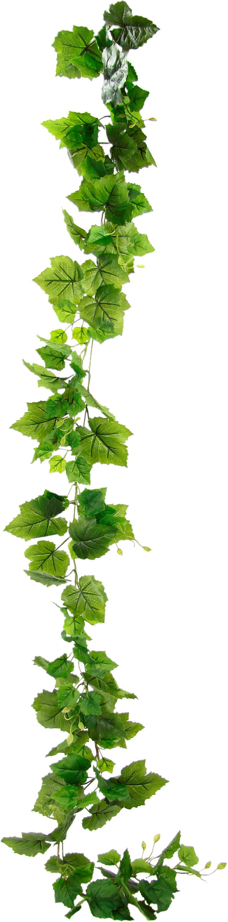 Kunstranke Weinblatt, I.GE.A., Höhe 180 cm, Künstliche Weinranke, Wanddekoration