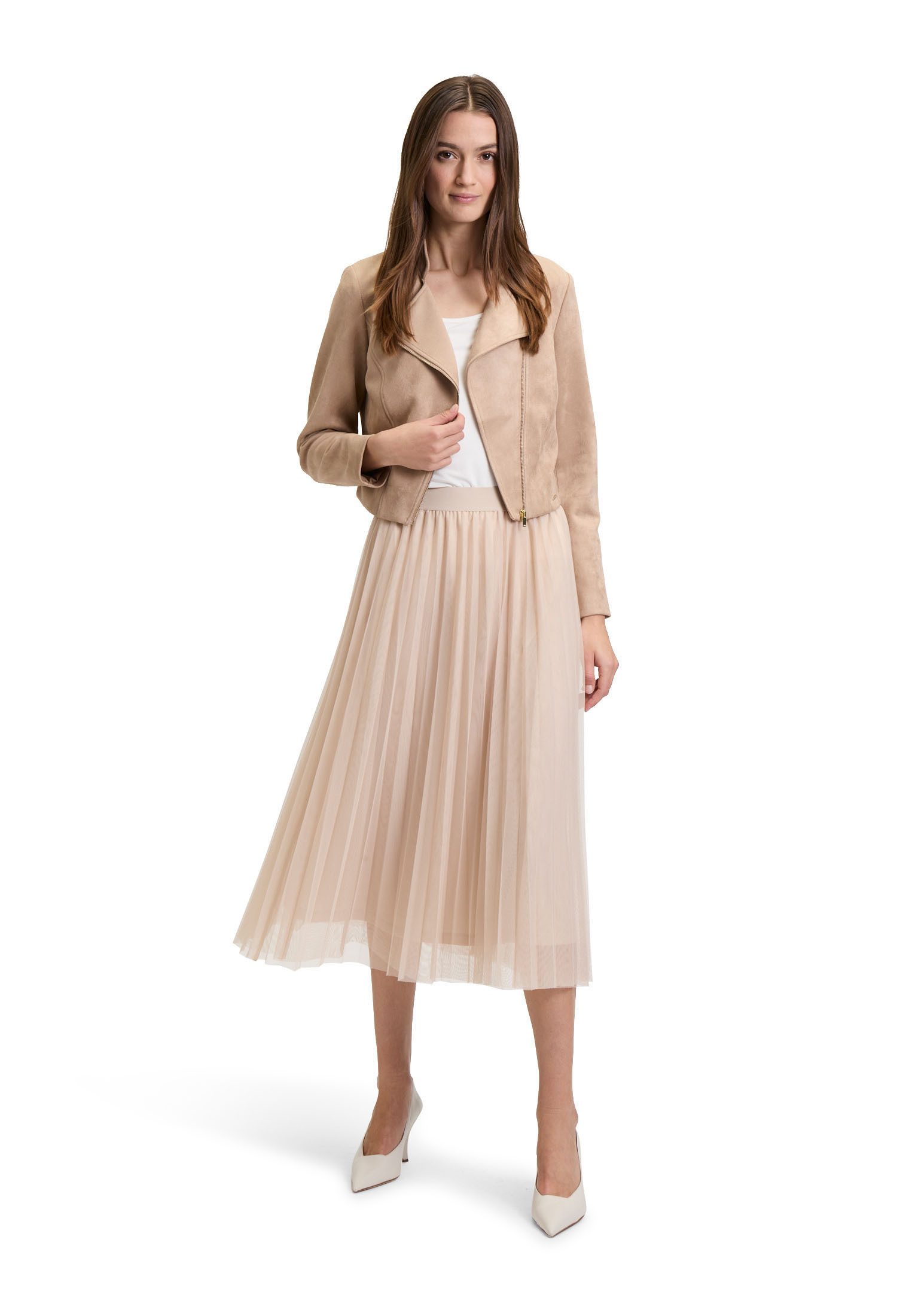 Betty&Co Midirock Damen mit Plissee Plissee