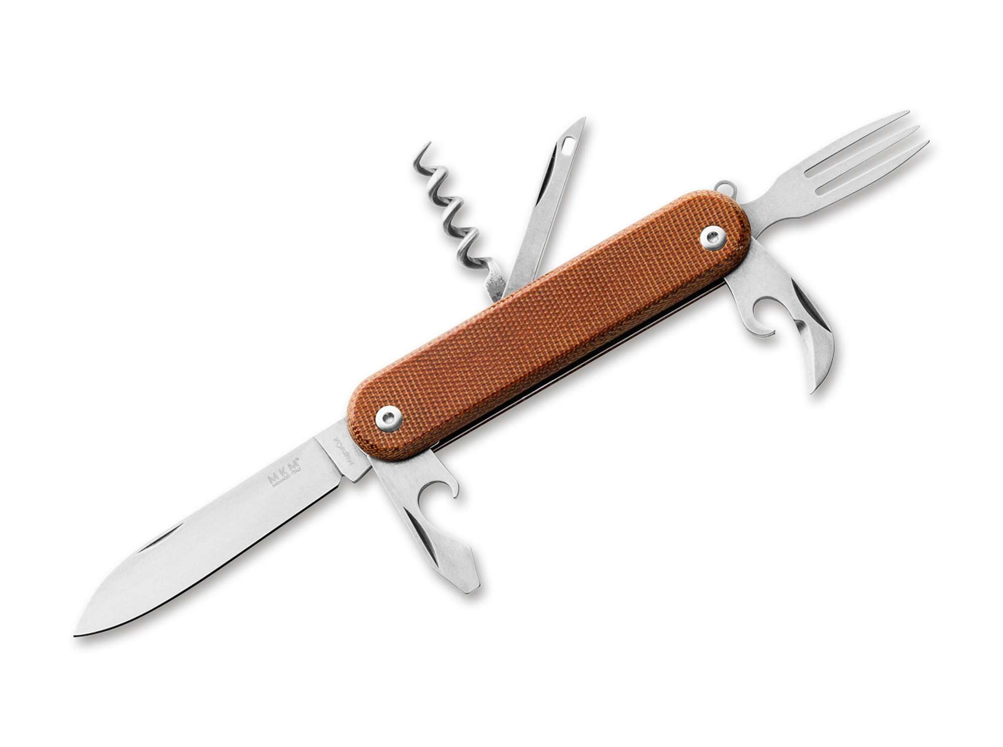 MKM Taschenmesser Taschenmesser Malga 6 MagnaCut Micarta Natural