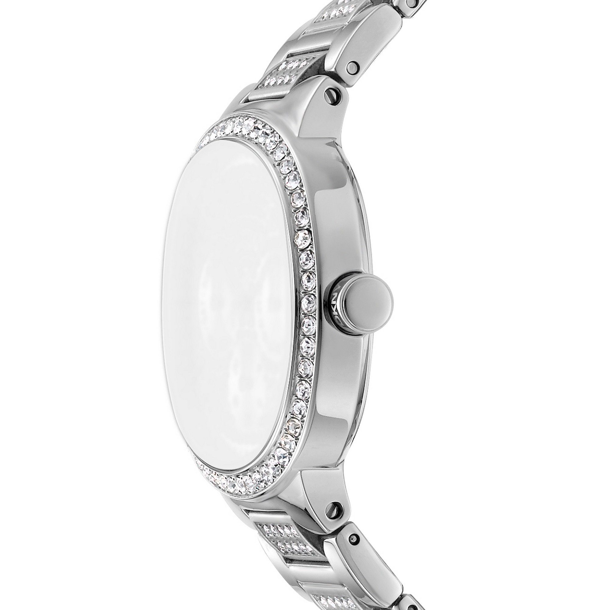 DKNY Quarzuhr Evening DK1L084M0215, Armbanduhr, Damenuhr, Edelstahlarmband, analog, Tag