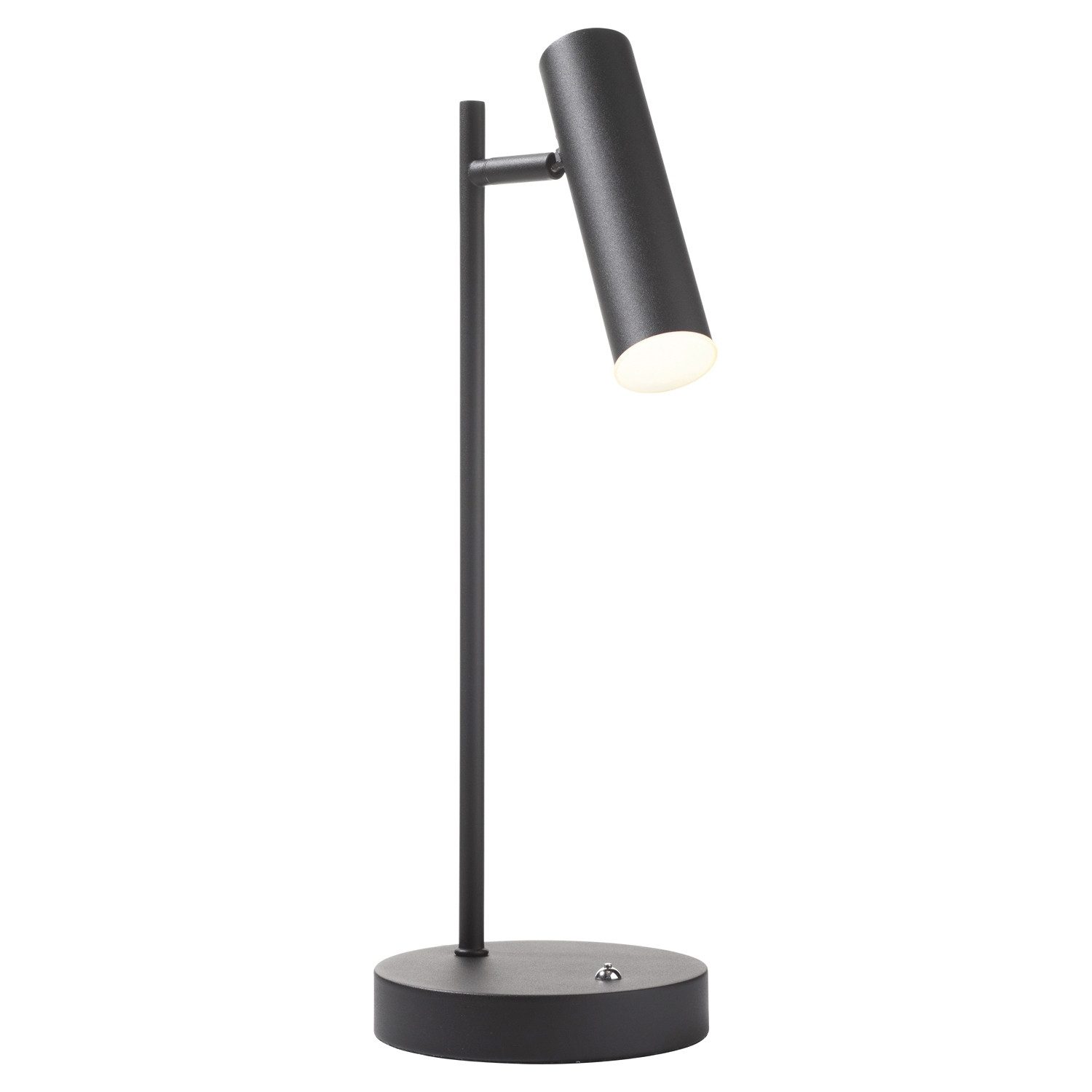 casa NOVA LED Tischleuchte Tischlampe FOX, H 47 cm, Schwarz, Metall, Anpassung der Farbtemperatur, Dimmfunktion, Memoryfunktion, LED fest integriert, Extra-Warmweiß, Neutralweiß, schwenkbarer Lampenschirm