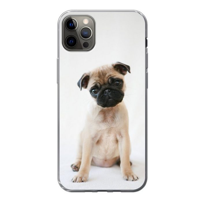 MuchoWow Handyhülle Hund - Haustiere - Porträt Handyhülle Apple iPhone 13 Pro Max Smartphone-Bumper Print Handy