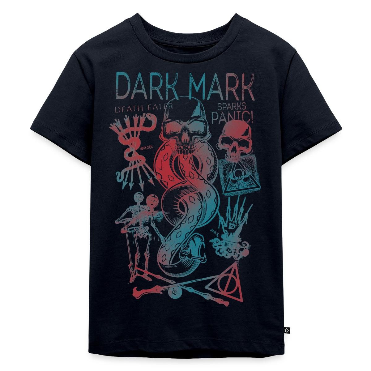 Spreadshirt T-Shirt Harry Potter Dunkles Mal & Horkruxe Design Kinder Premium T-Shirt (1-tlg)