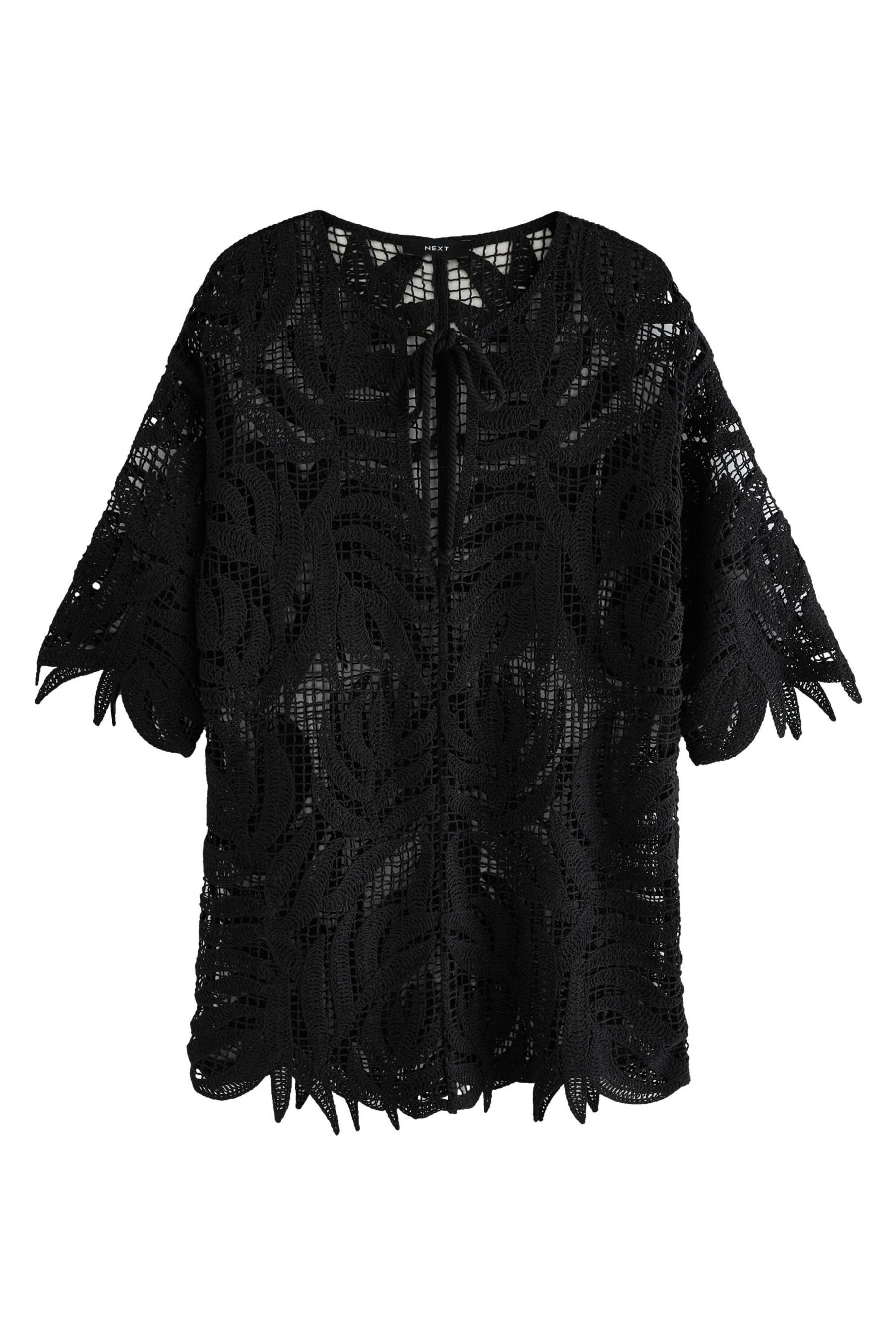 Next Strandkleid Cover-up-Kaftan mit Häkelbesatz (1-tlg) günstig online kaufen