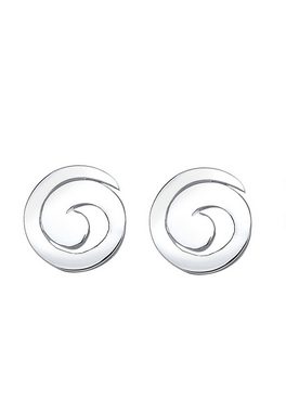 Elli Paar Ohrstecker Spirale Geo Basic Verspielt 925 Silber, Spirale