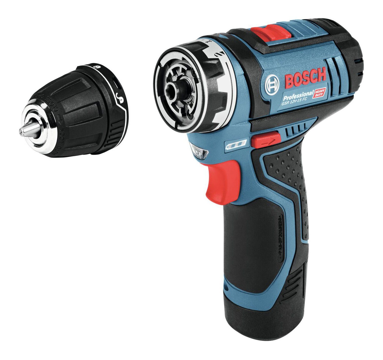 Bosch Professional Akku-Bohrschrauber GSR 12V-15 FC, 12 V, Ohne Akku - in L-BOXX 102
