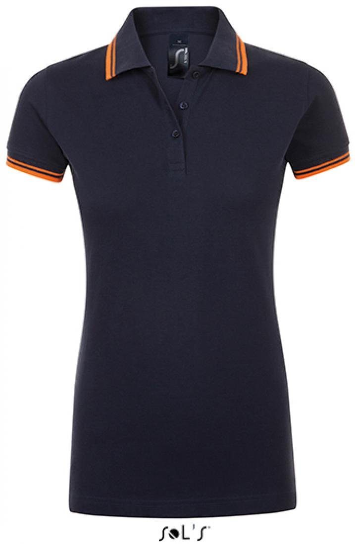 French Navy/Neon Orange