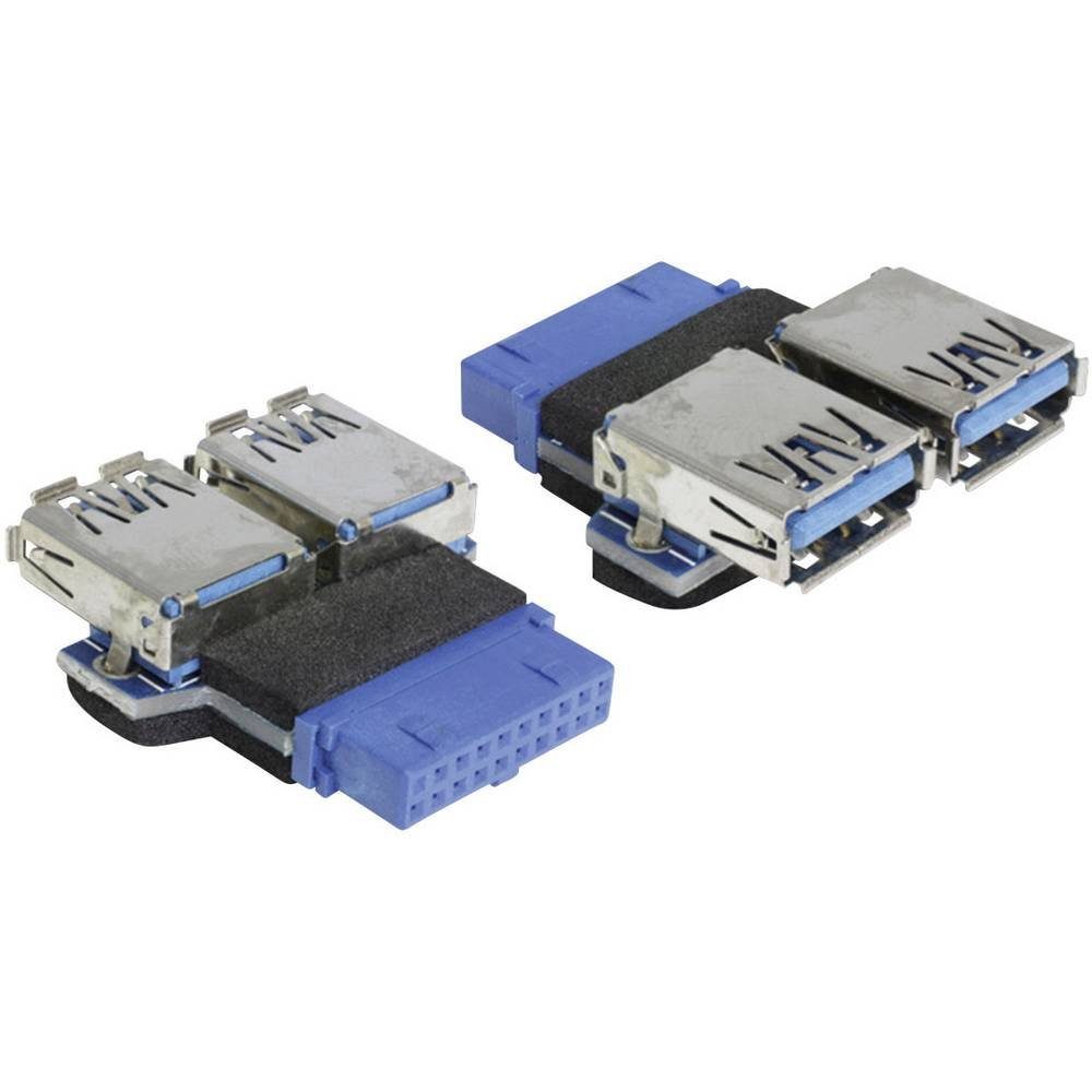 USB 3 Adapter USB 3 Pinheader Buchse an 2x USB 3 USB-Adapter