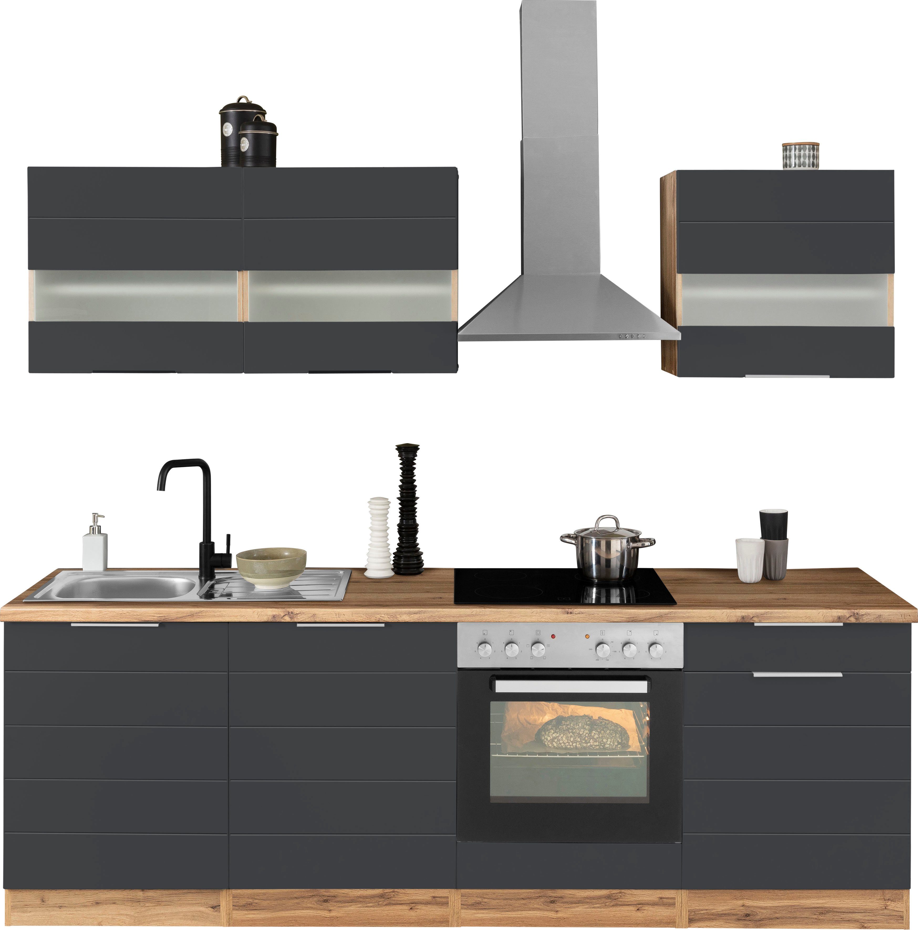 KOCHSTATION Küchenzeile KS-Luhe, 240 cm breit, wahlweise mit oder ohne E-Ge günstig online kaufen