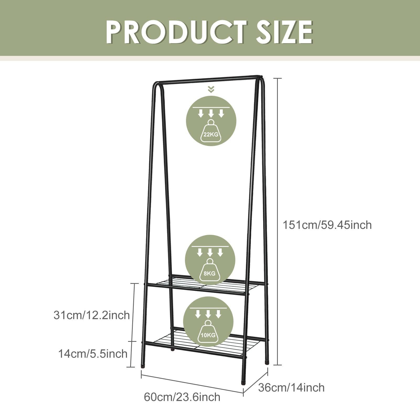 Youyijia Kleiderständer Clothes Rack Metal Clothes günstig online kaufen