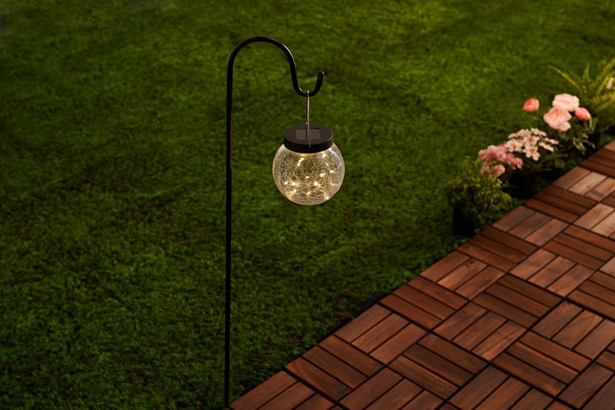 Pauleen LED Gartenleuchte Sunshine fest LED-Modul, Pearl, integriert, Erdspieß LED Solarbetrieben