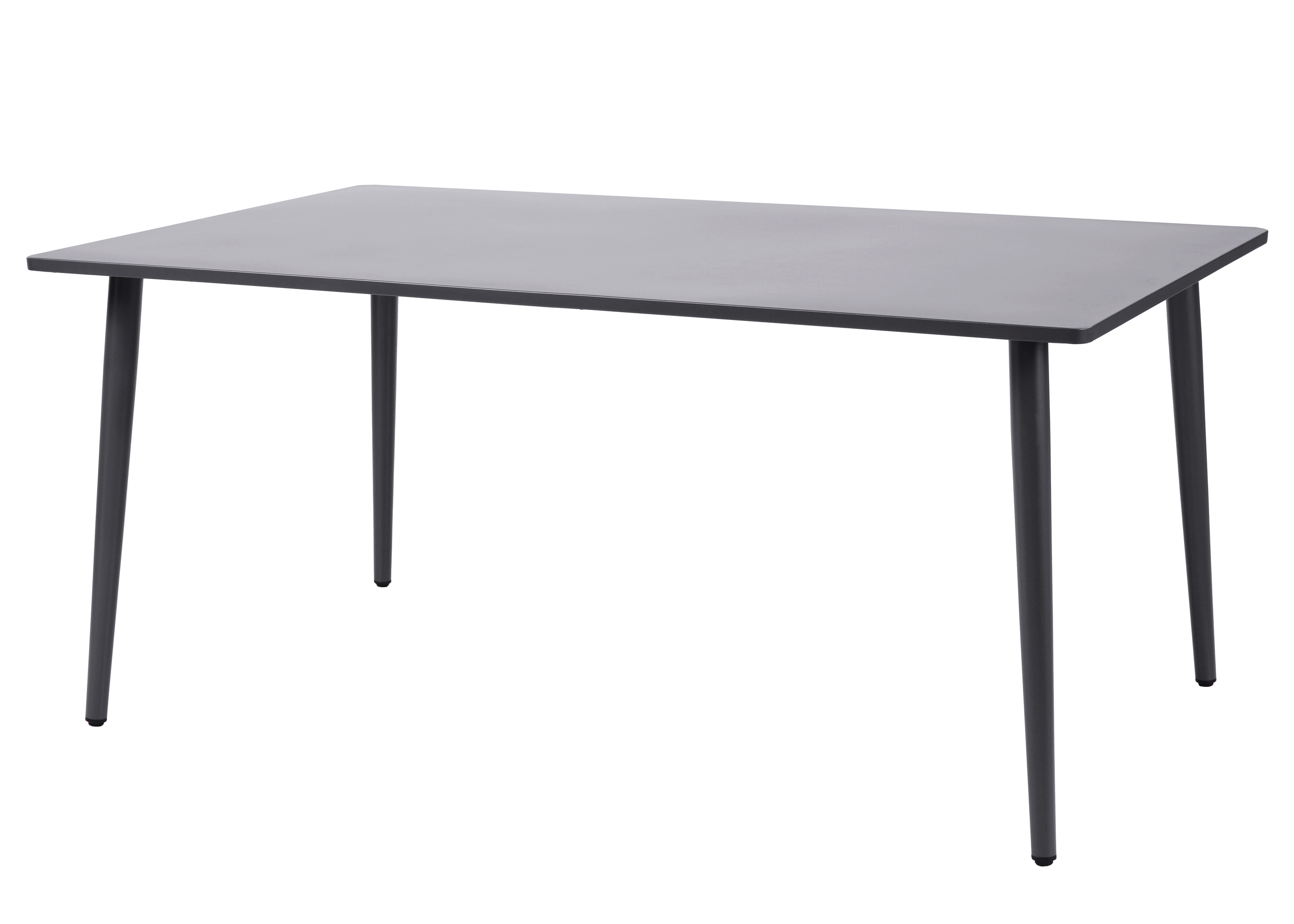 TPFGarden Gartentisch WORTHING (Esstisch aus Stahl rechteckig, Oberfläche hellgrau, Hochwertiges Gestell pulverbeschichtet), Outdoor Esstisch - Terrassentisch - Maße (BxHxT): 100 x 72 x 160 cm