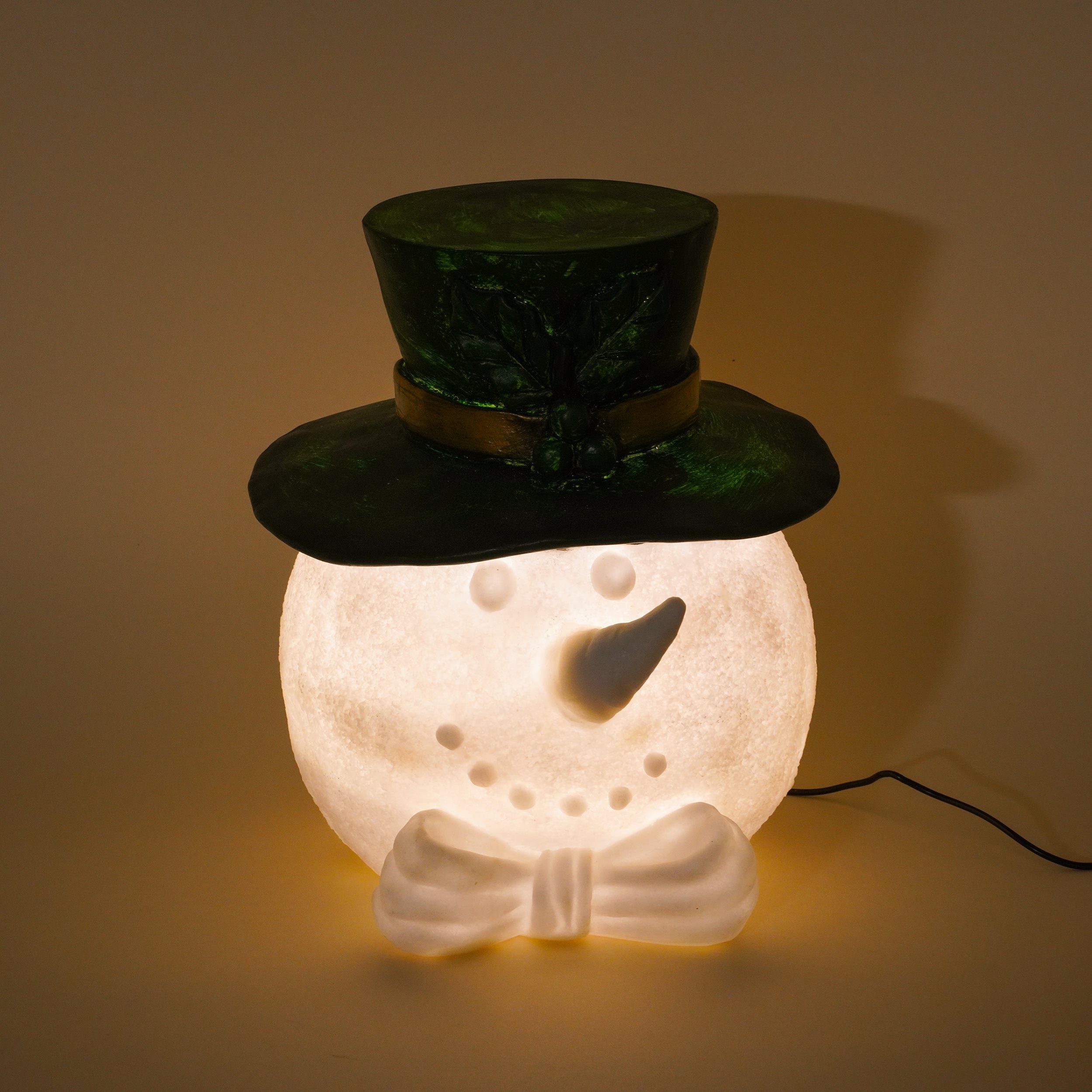 esotec LED Solarleuchte Schneemann TONI, H29cm 5500K Kunstharz Weihnachtsdeko outdoor 102684, LED fest integriert, 2700K warmweiß 5500 kaltweiß, 2 Lichtfarben (warmweiß oder kaltweiß) einstellbar via Schalter