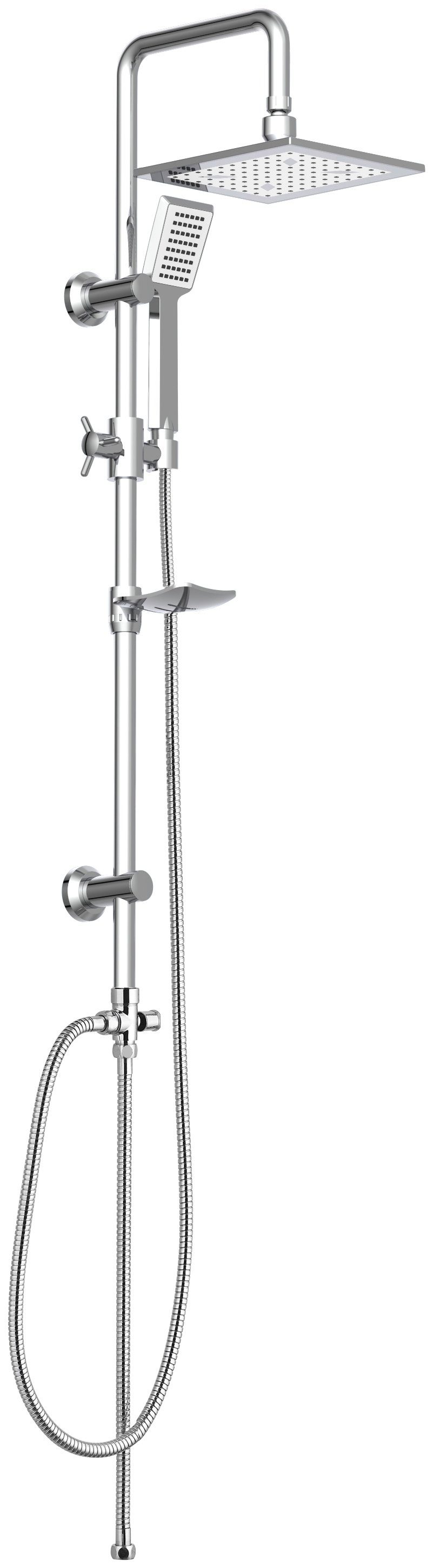 Eisl Duschsystem »EASY COOL«, Höhe 95 cm, Regendusche ohne Armatur,  Duschsystem mit Seifenschale, Duschbrause, Dusche Chrom online kaufen | OTTO