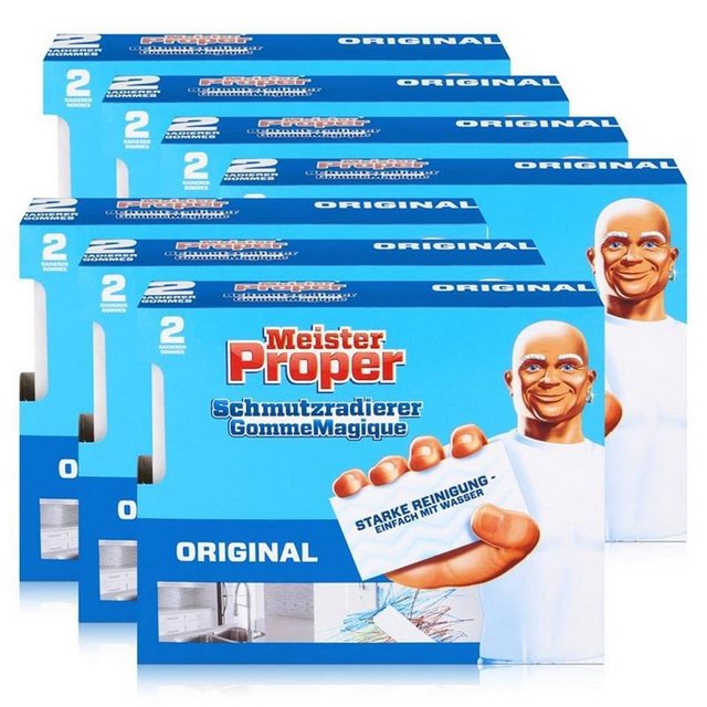 MEISTER PROPER Mr.Proper Express Schmutzradierer 2 Radierer/Paket (7er Pack) Reinigungstücher