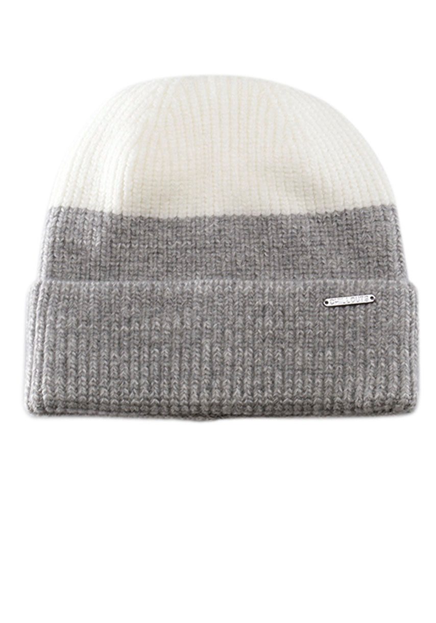 chillouts Beanie Felix Hat in Two-Tone Optik mit Umschlag
