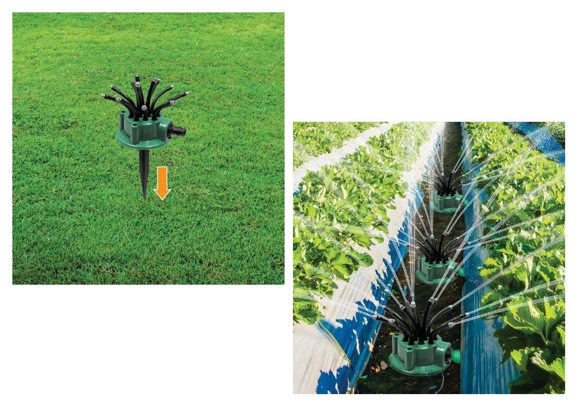 Thumbnail - Orange Donkey Bewässerungssteuerung 2er Set Perfect Sprinkler Rasensprenger Gartensprinkler Bewässerung, (Das Set besteh...