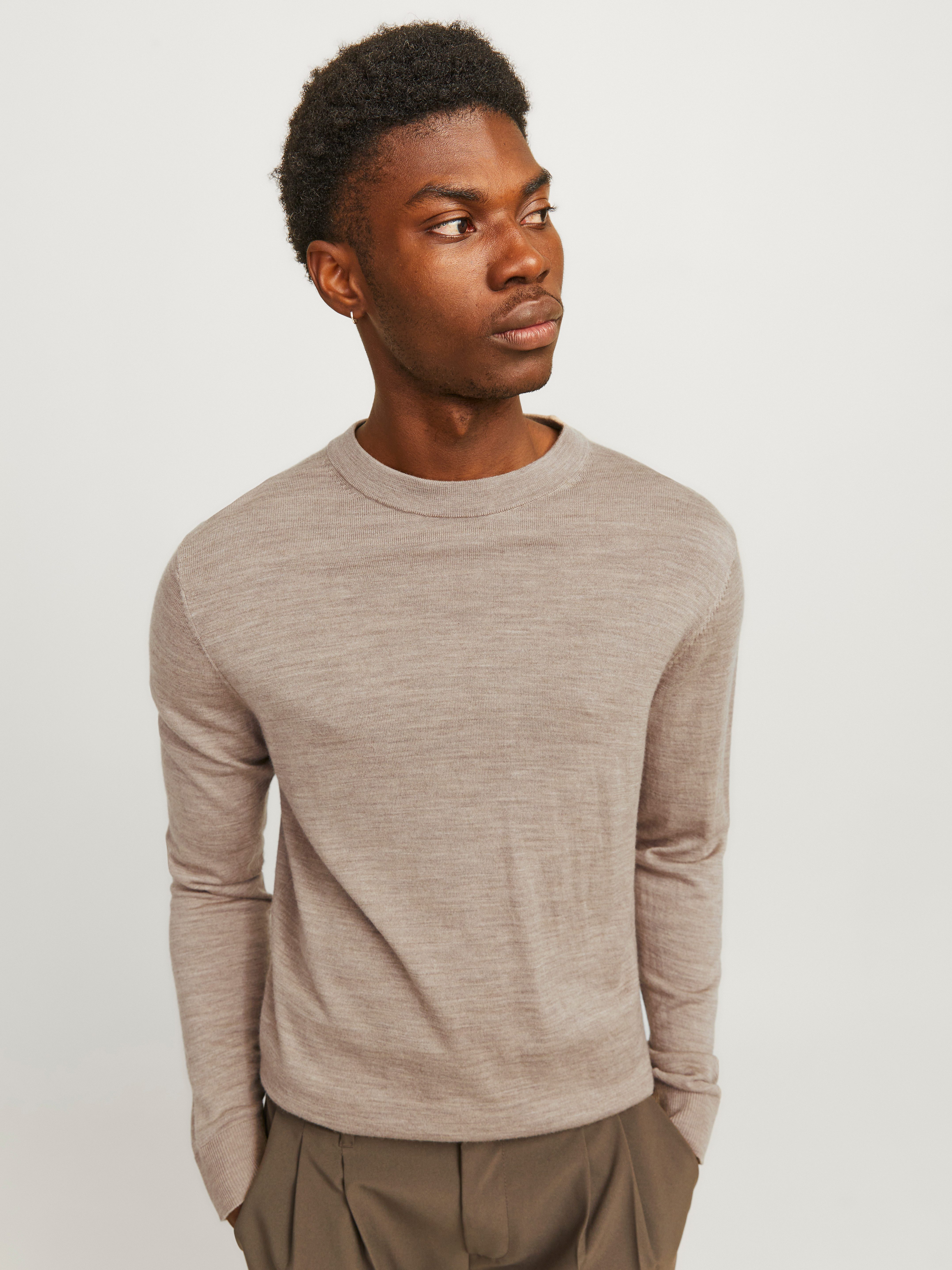 Jack & Jones Rundhalspullover JPRBLAMARK MERINO KNIT CREW NECK LN günstig online kaufen