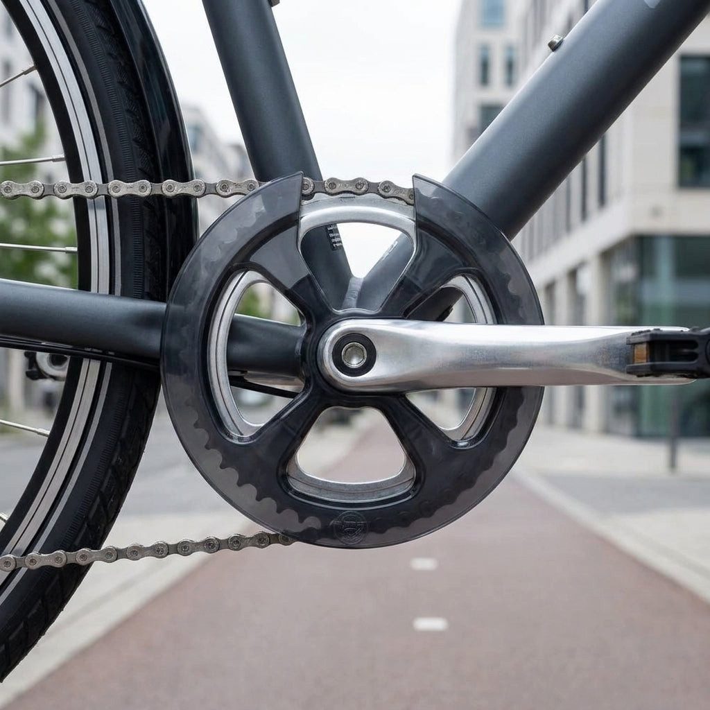Hebie Kettenschutz Hebie CHAINRING 326 Kettenschutzring - 48 Zähne, schwarz-transparent
