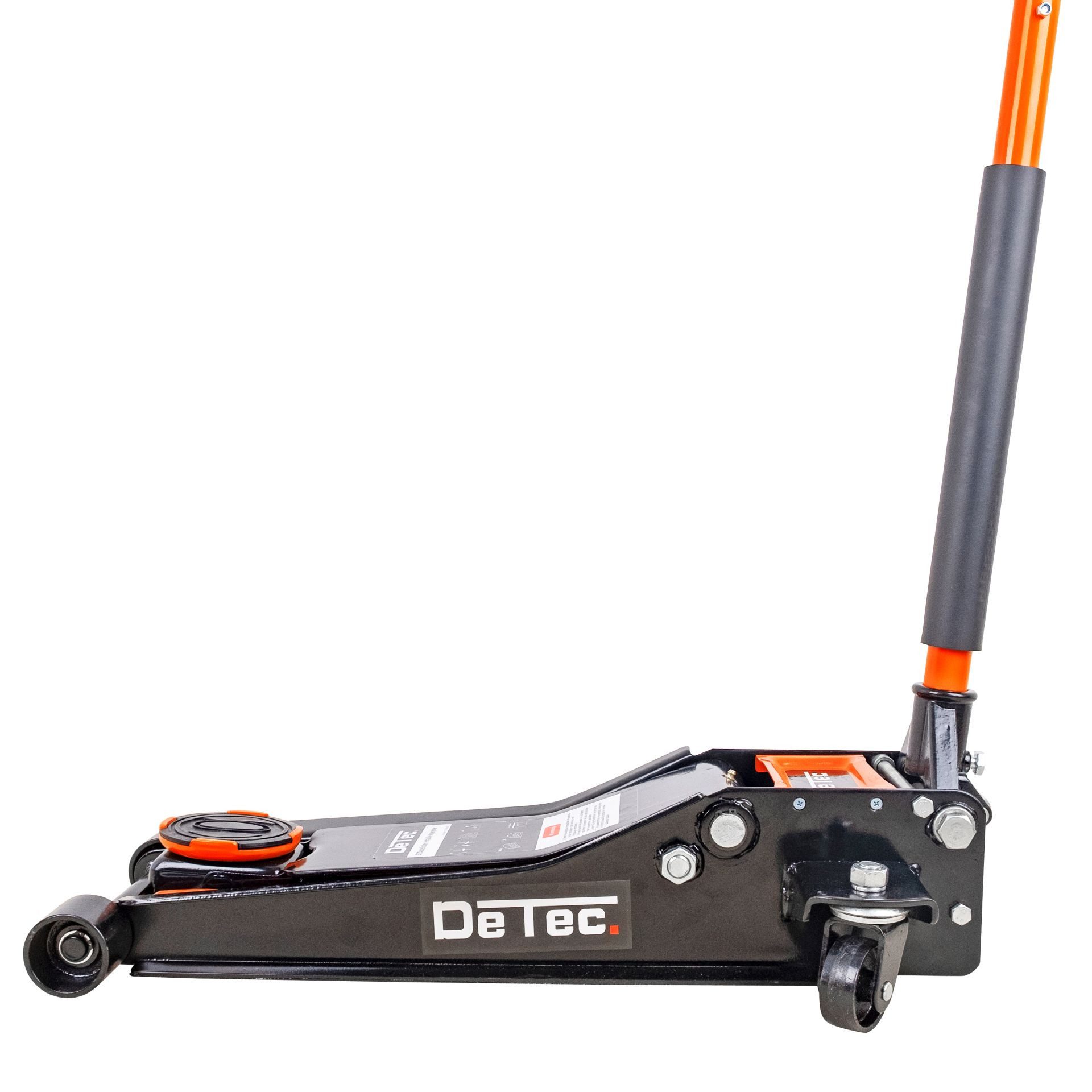 DeTec. Rangierwagenheber 3t, Wagenheber 3 Tonnen, Quick Lift orange, max. Hubhöhe: 50,00 cm, Autoheber flach, Doppelkolbenantrieb