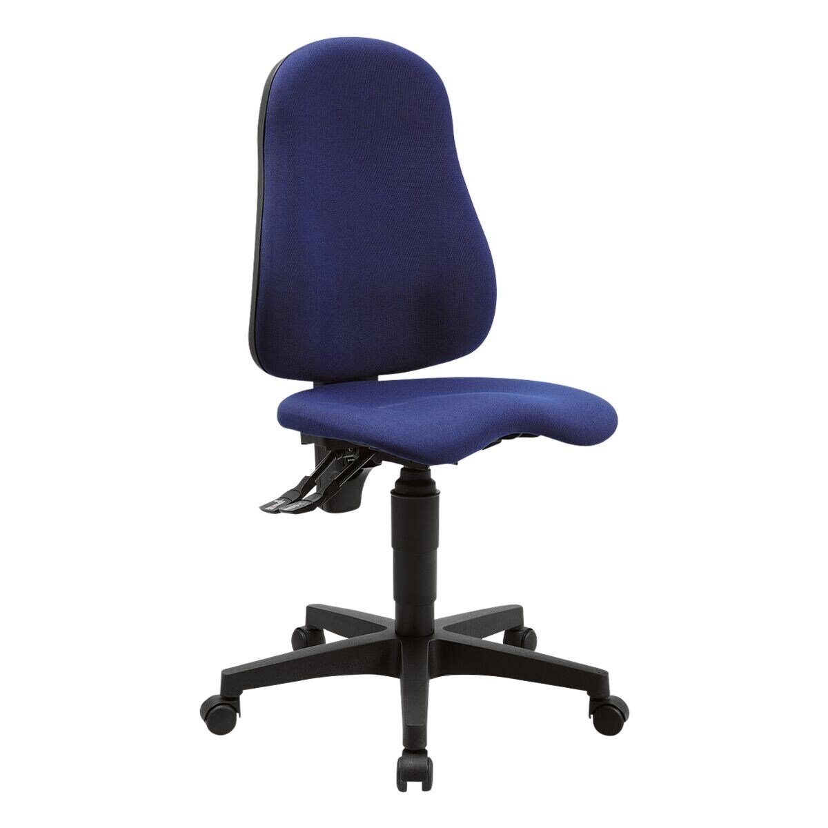 TOPSTAR Schreibtischstuhl Ortho Point, blau Rückenlehne höhenverstellbar