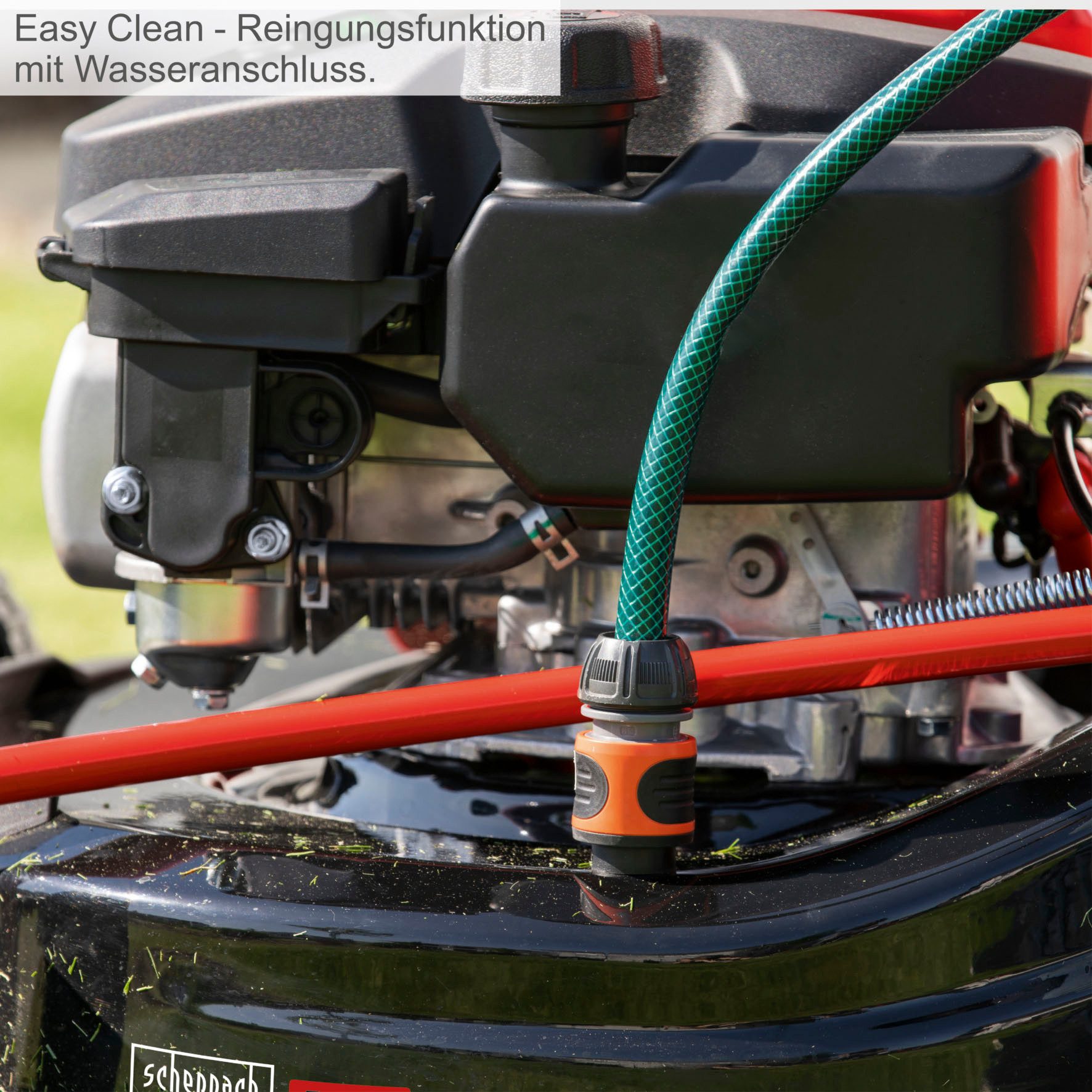 Scheppach Benzinrasenmäher MS225-56E, 56 cm Schnittbreite, Hybrid-Start-Benzin-Rasenmäher