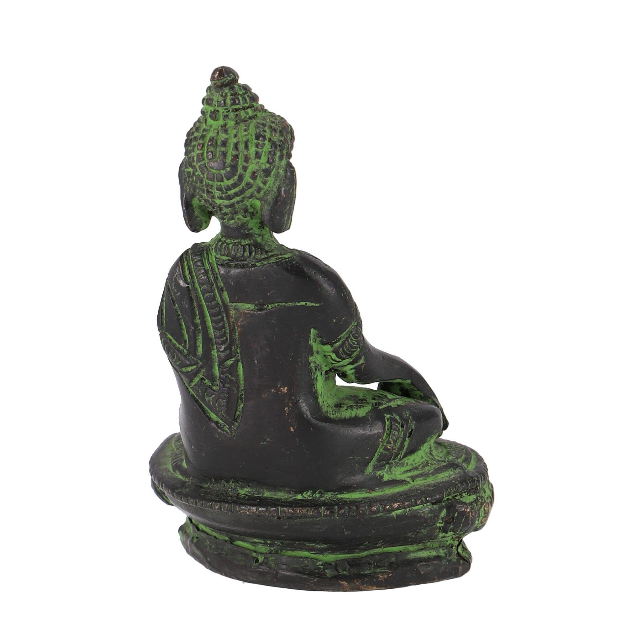 Buddha Buddha Statue aus Buddhafigur Guru-Shop Akshobaya cm.. Messing 8