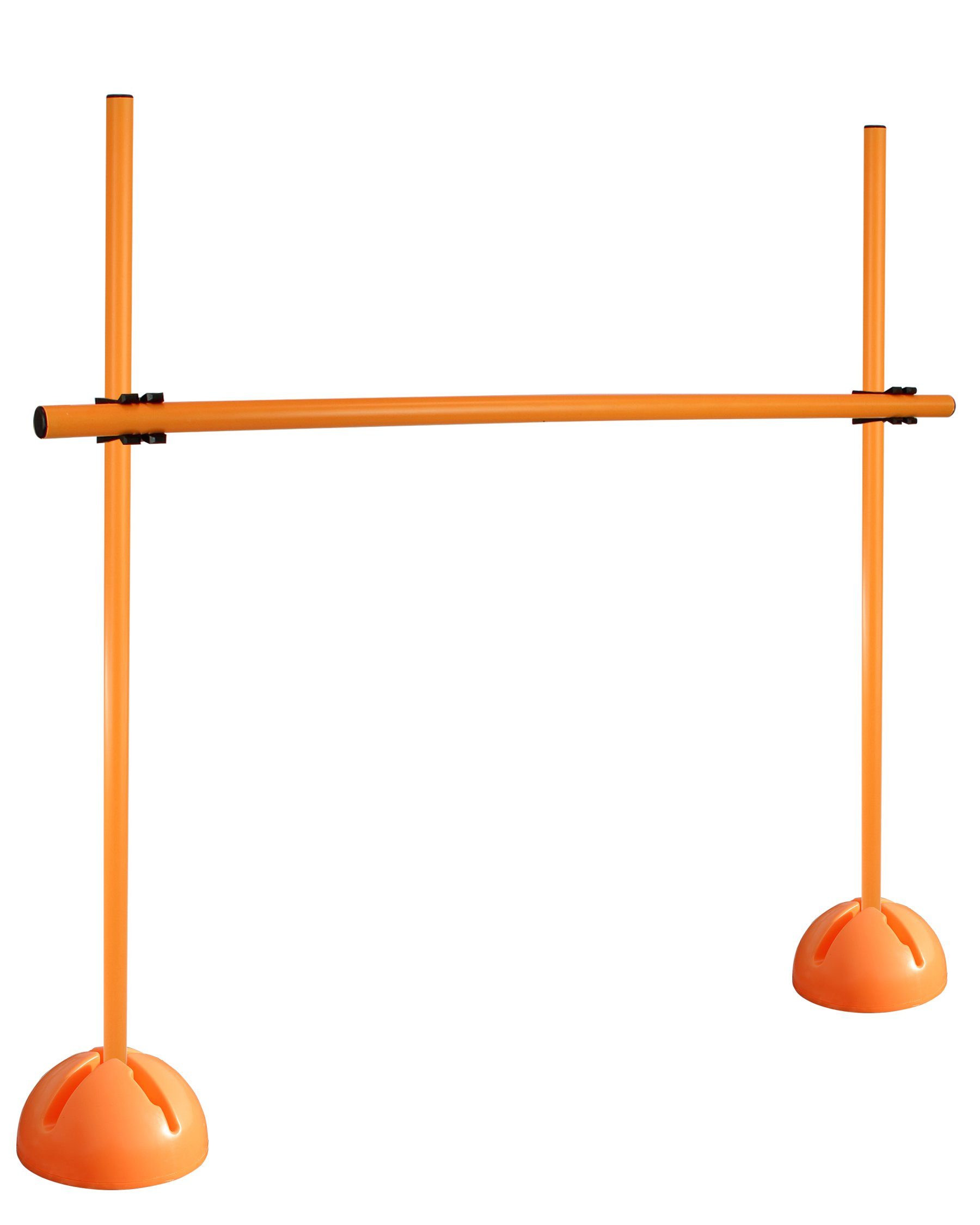 SPORTIKEL24 Hürde X-Fuß Hürdenset mit Stange 100 cm Farbe Orange, Leichte Montage