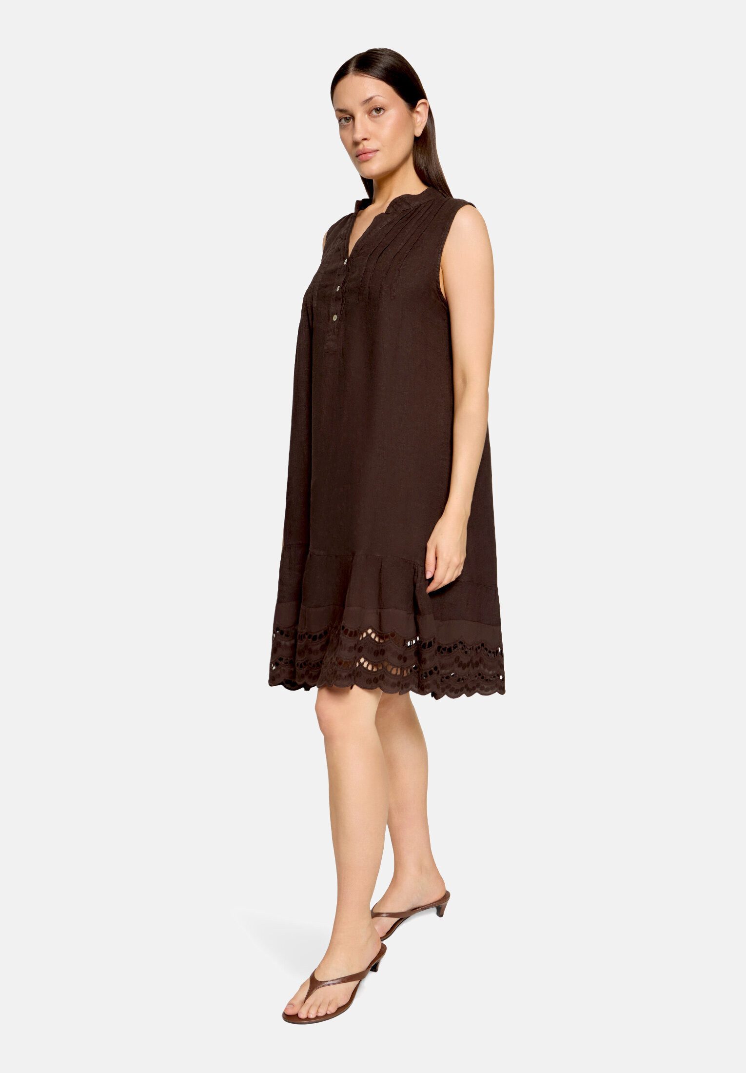 Cartoon Druckkleid Damen mit Stickerei