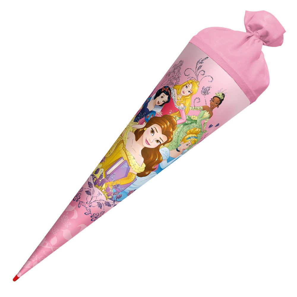 Schultüte Roth Schultüte Disney Princess Glitter rund Schutzspitze Filzverschlus
