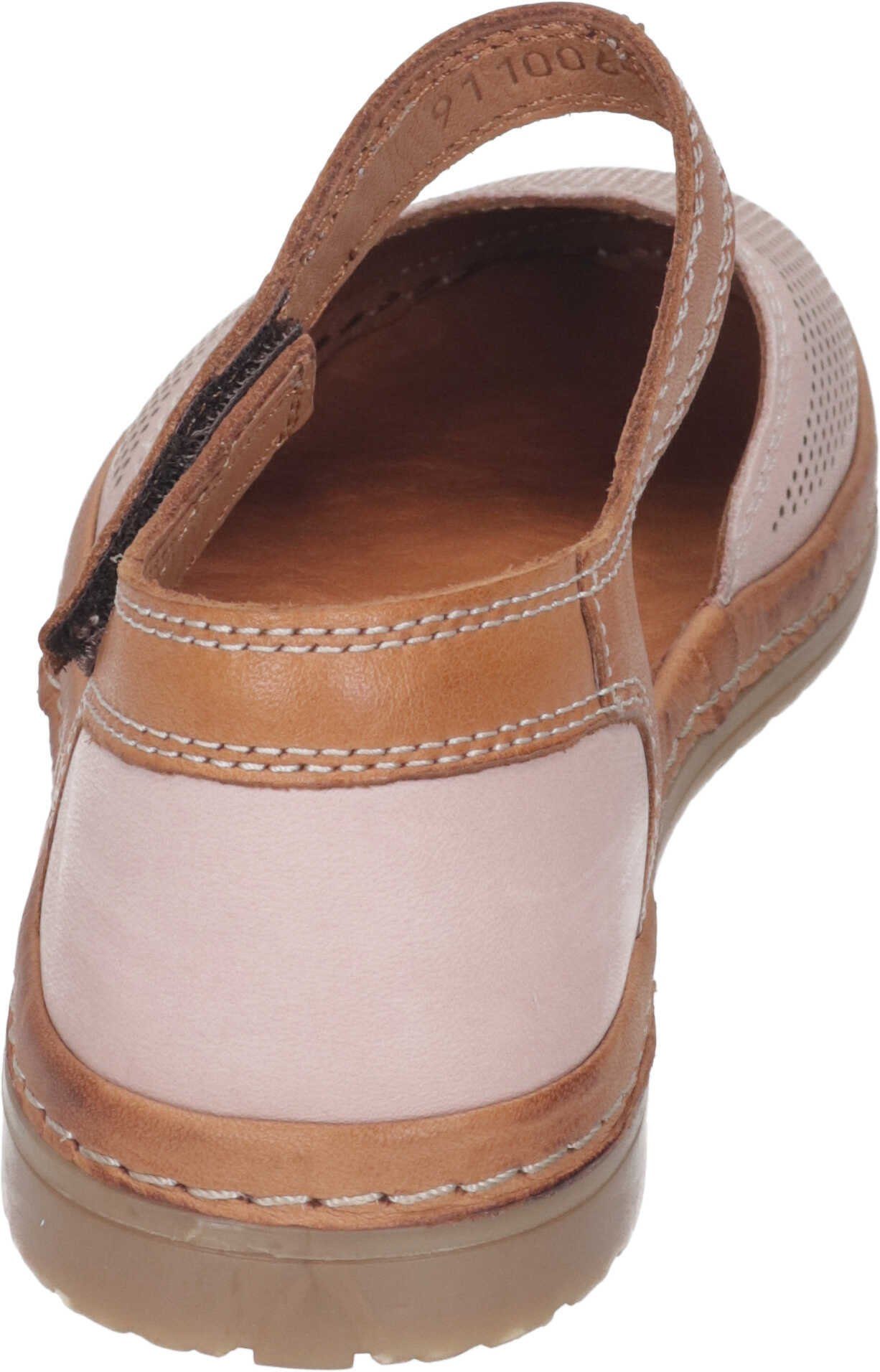 Sandalen Sandalette rosa aus Leder Manitu echtem