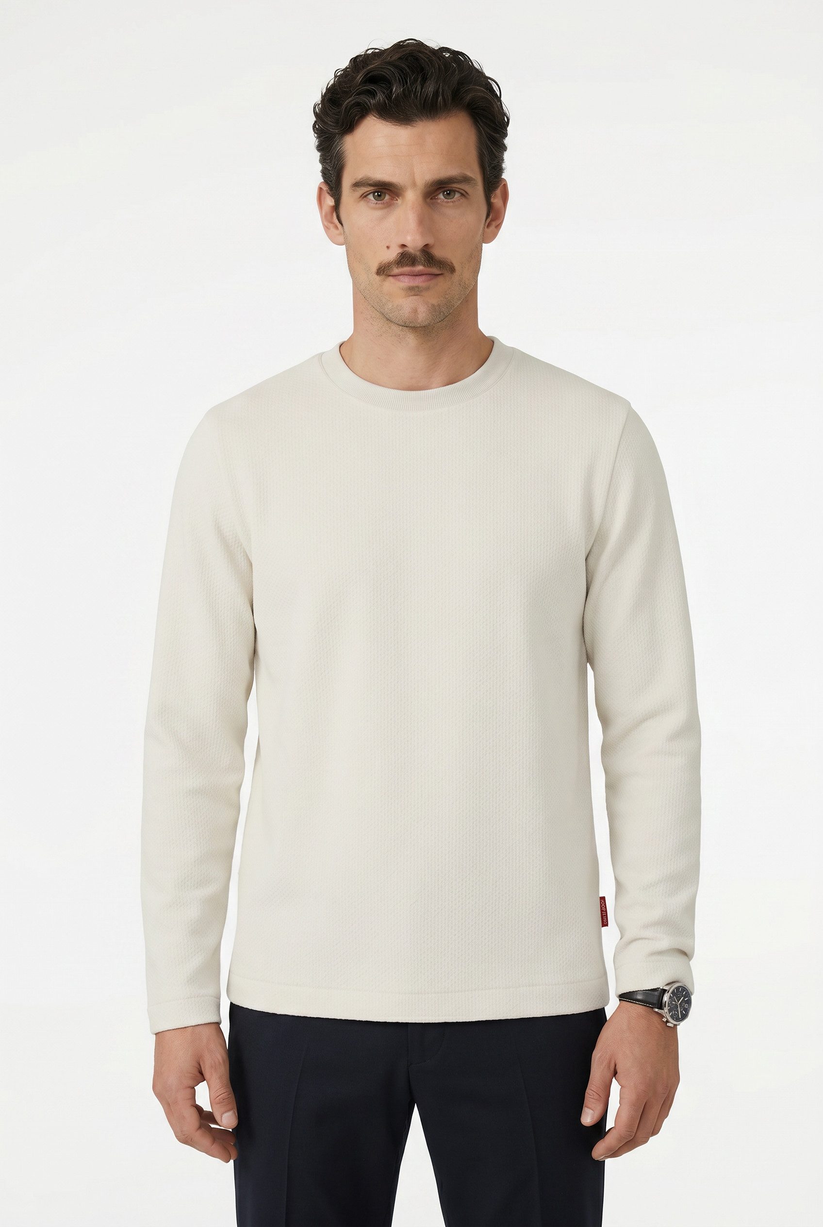 Joop Jeans Longsleeve Phineus mit feiner Struktur