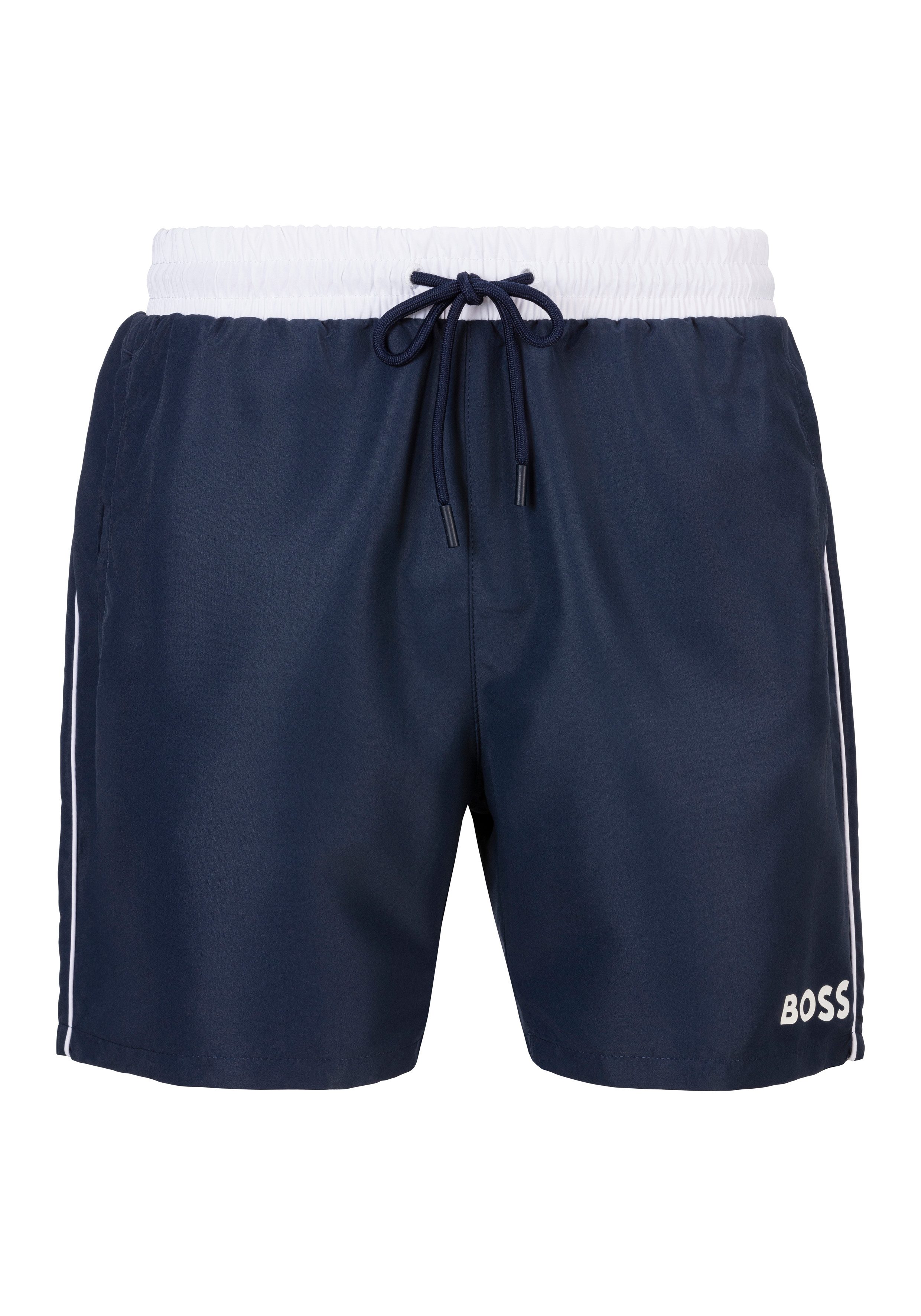 BOSS Badeshorts Starfish mit Kontraststreifen