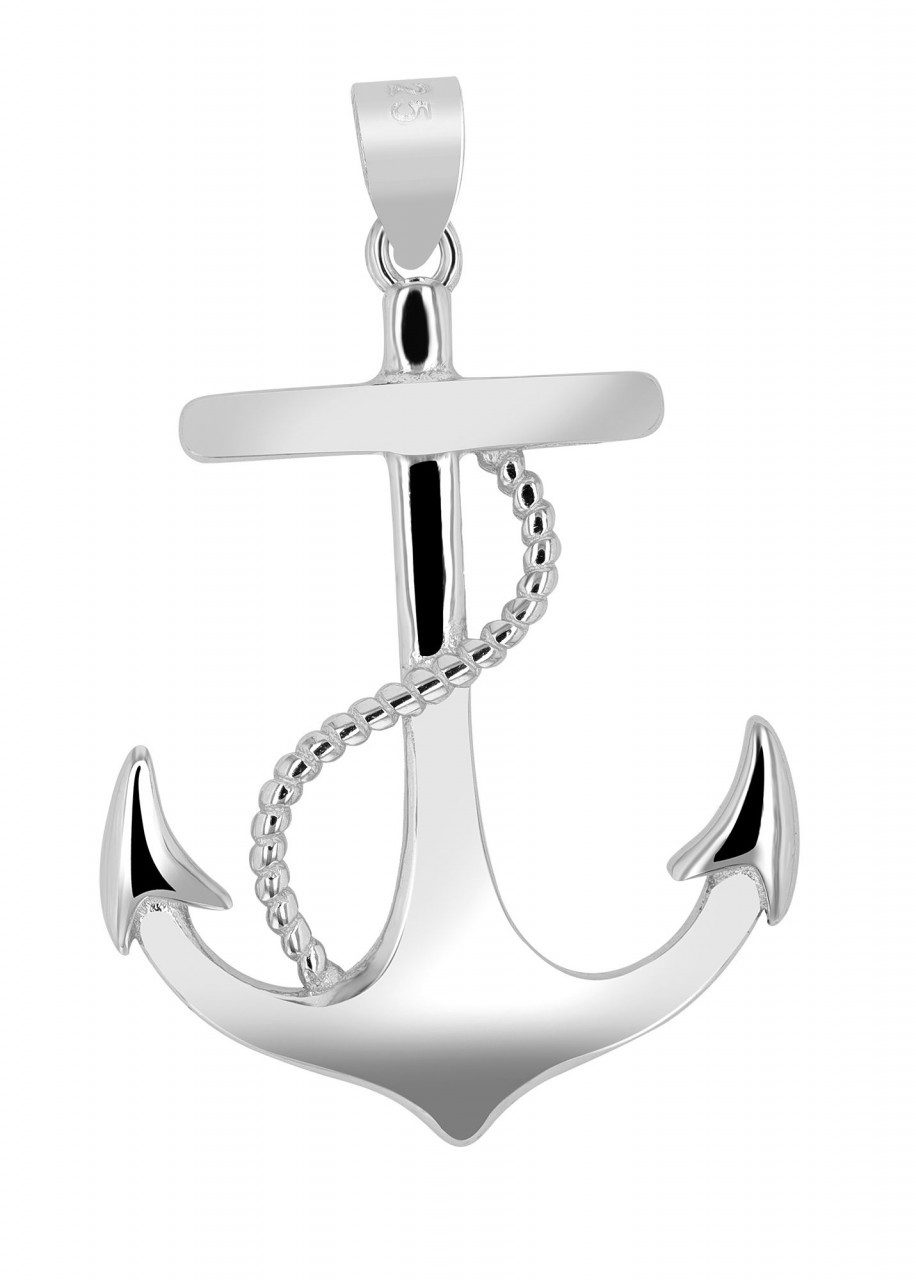 Adelia´s Kettenanhänger hochwertiger Anker Anhänger aus 925 Sterling Silber günstig online kaufen