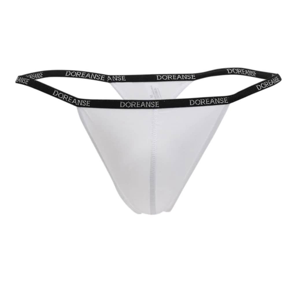 DOREANSE G-String Herren String 1390 mit Logoschriftzug am Wäschebund