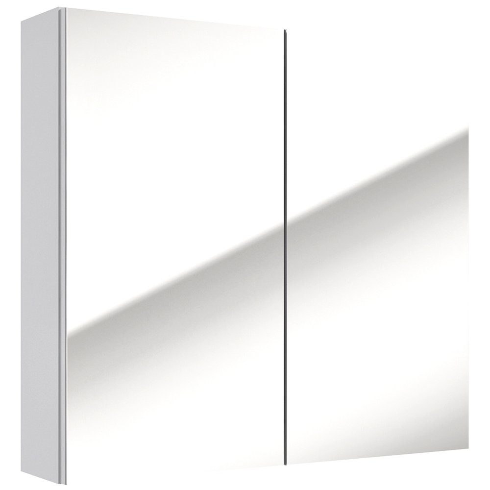 Lomadox Spiegelschrank B/H/T: cm lackiert, weiß Hochglanz cm 65 SOFIA-107 2-trg ca. 65/60/15