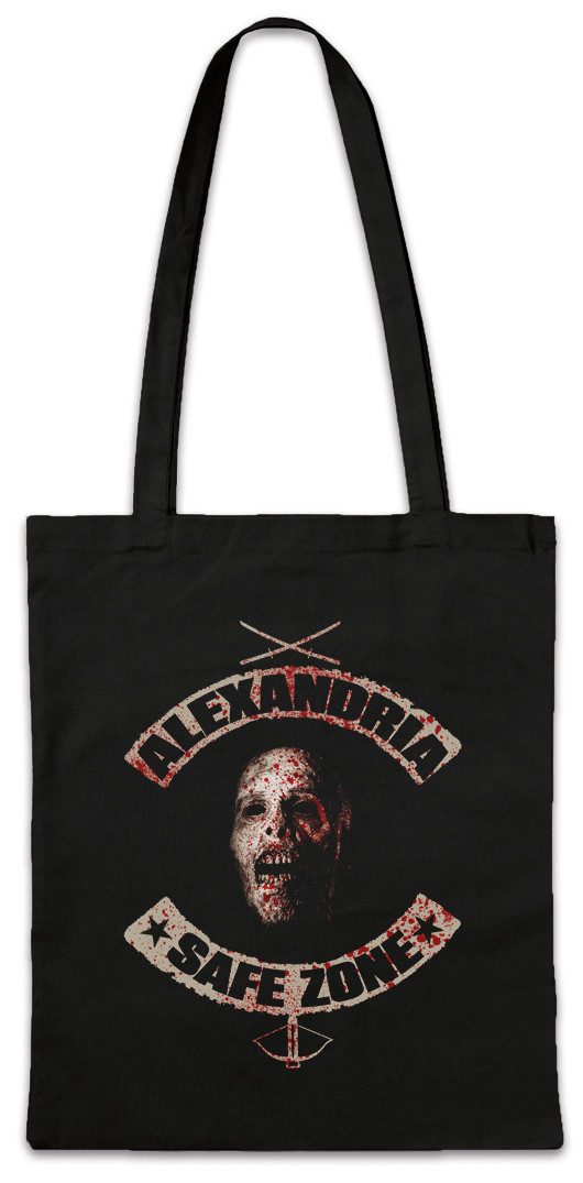 Beuteltasche Alexandria Safe Zone Stofftasche The City Sign Walking Town Stadt Dead
