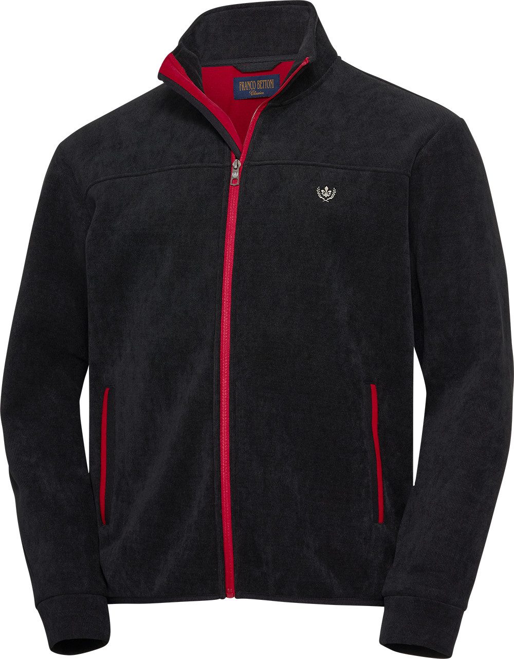 Franco Bettoni Fleecejacke Bequeme Passform dank hochwertigem Material-Mix