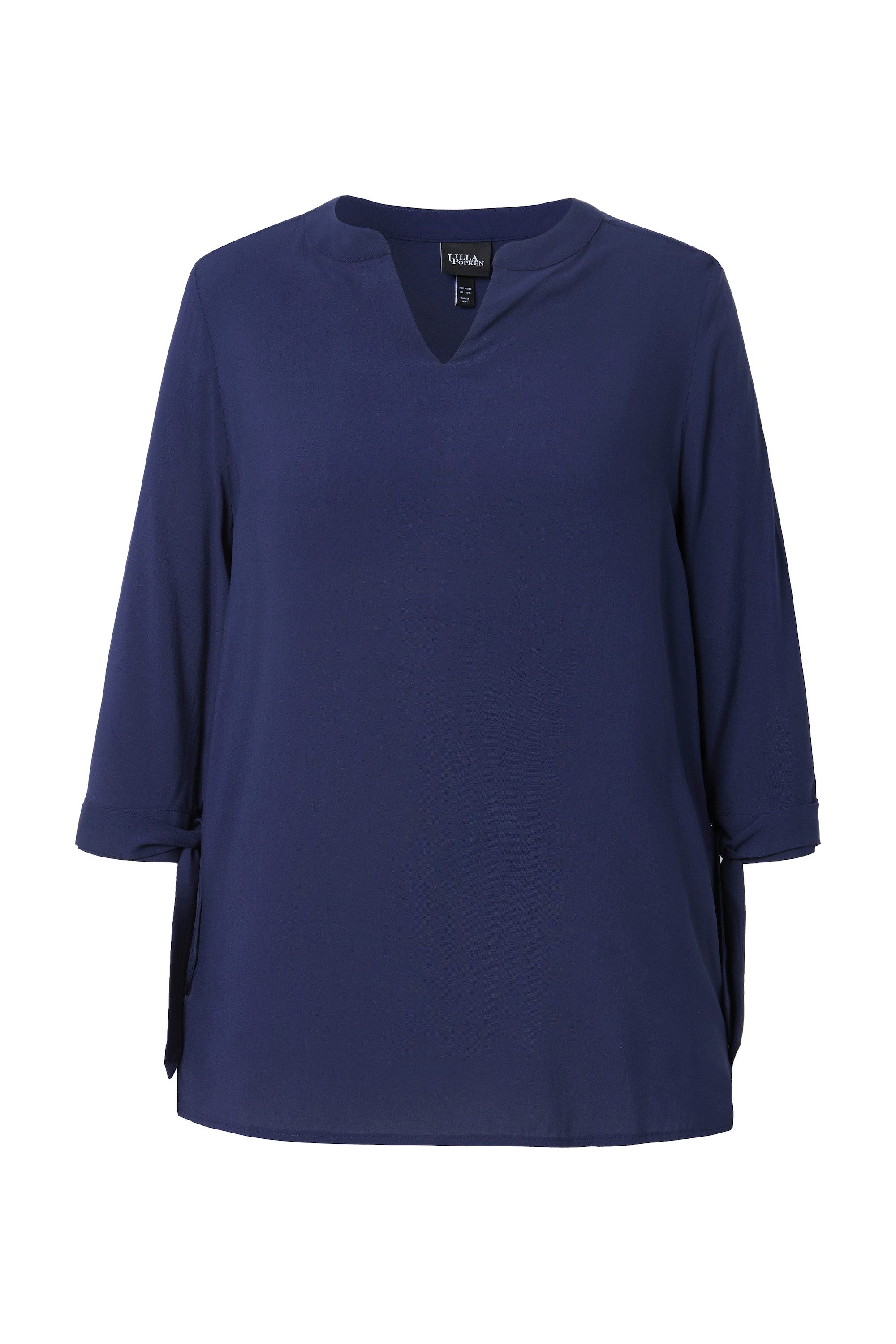 Ulla Popken Longbluse Bluse Ärmelschleife A-Linie günstig online kaufen