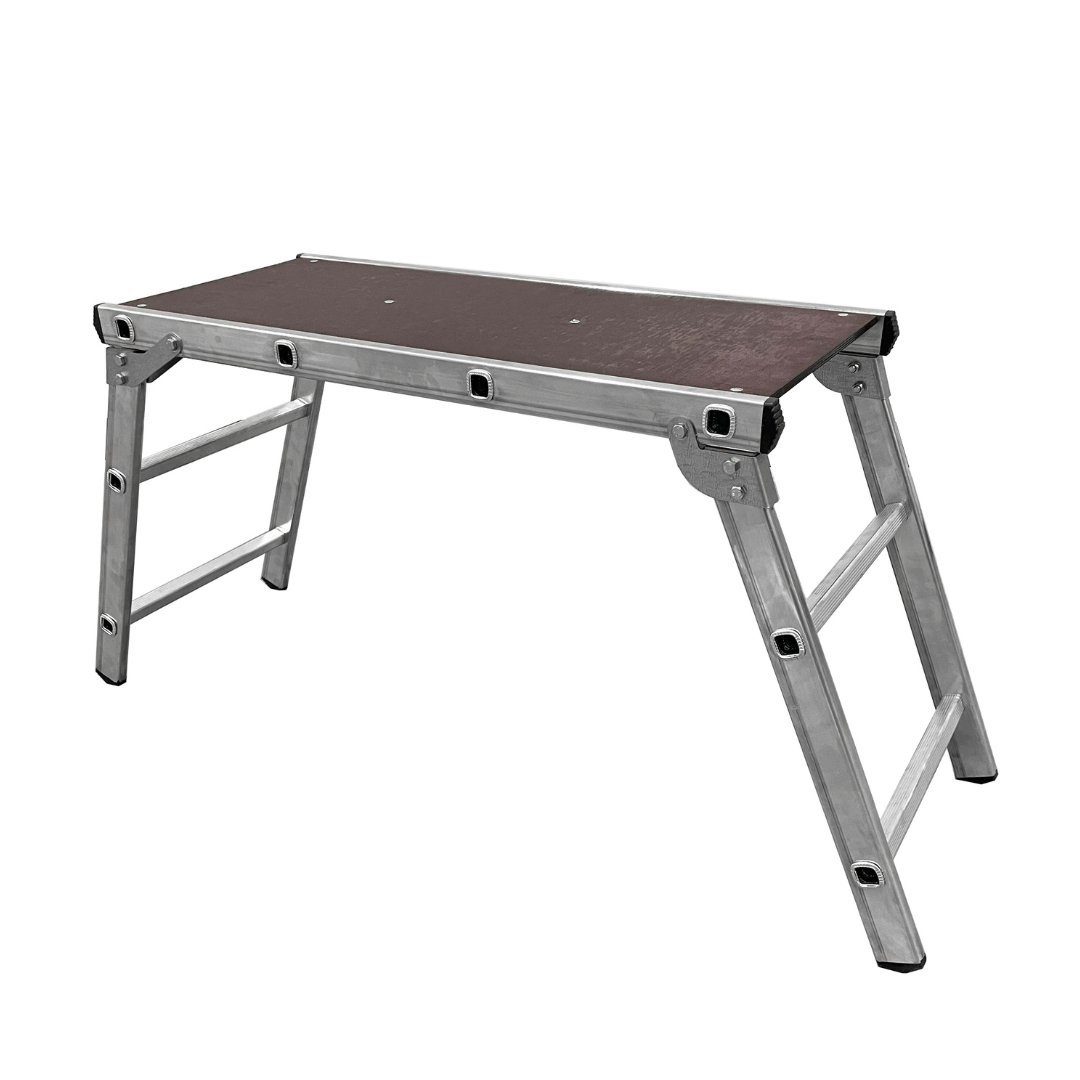 ALCO Arbeitsplattform 33cm - Zusammenklappbare Trittstufe Bis 150kg, Aluminium