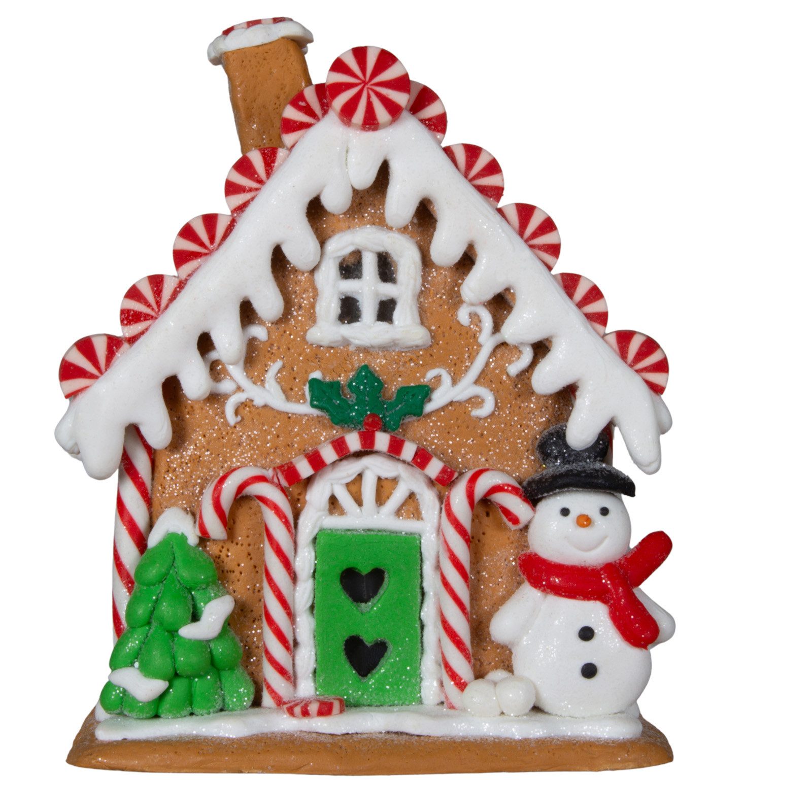 Christmas Paradise Weihnachtshaus LED Lebkuchenhaus 14cm bunt