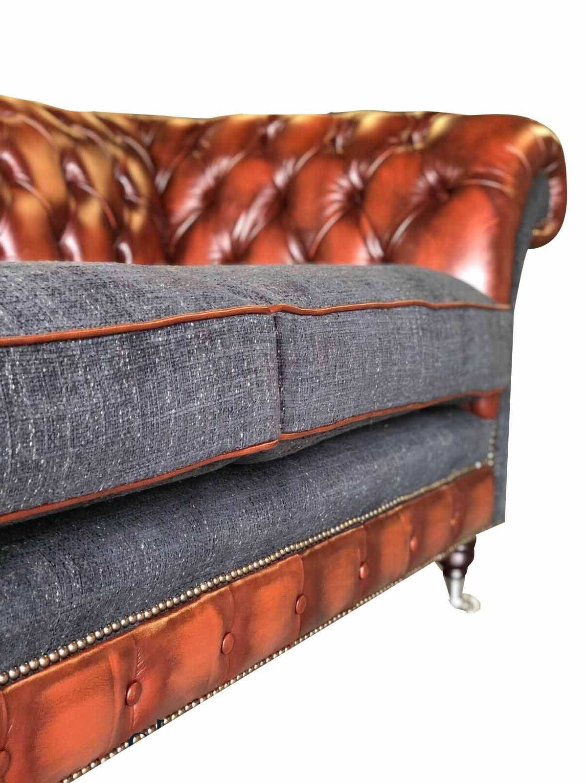 Design Sofas Dreisitzer Chesterfield Klassisch Sofa Wohnzimmer Chesterfield-Sofa, JVmoebel