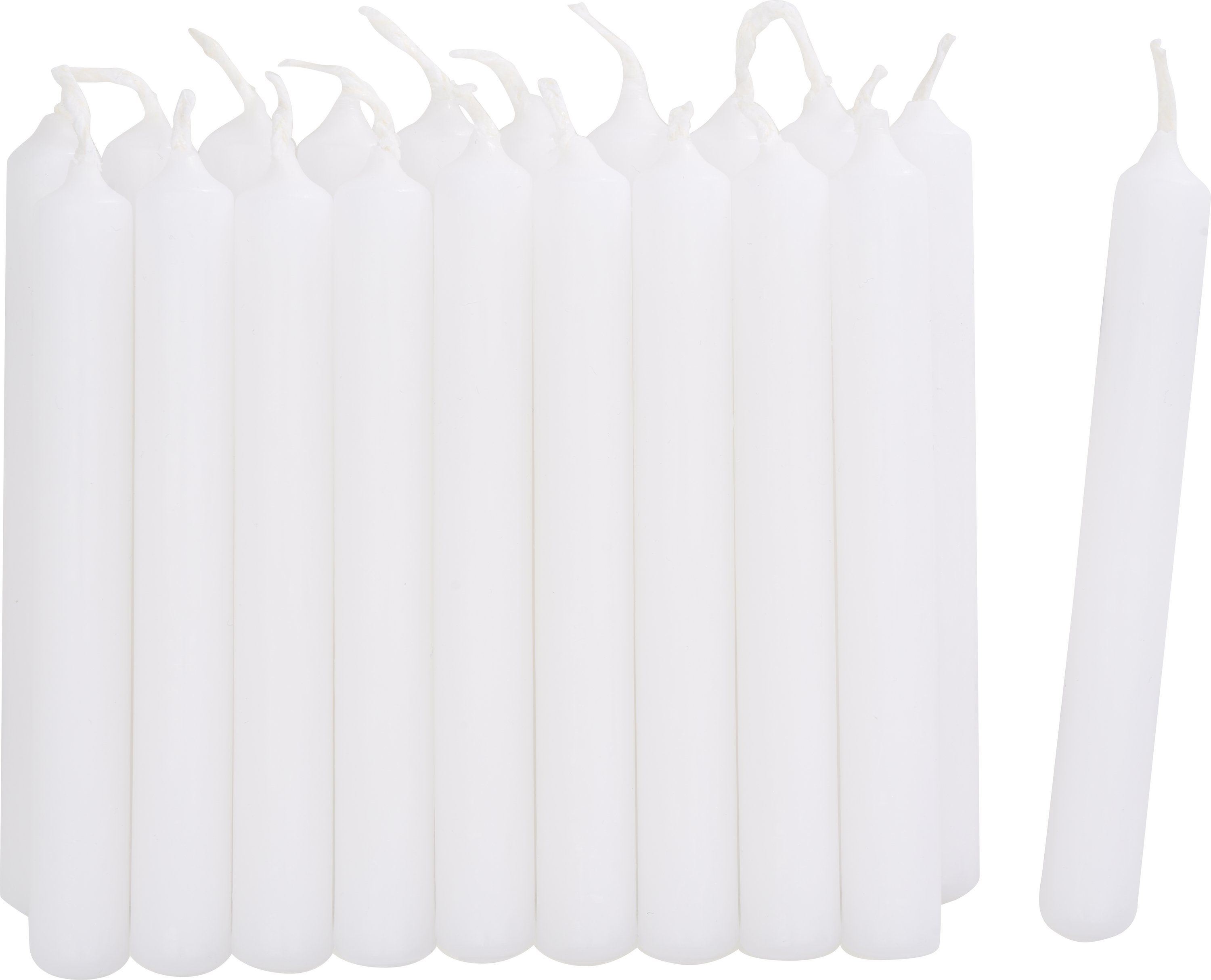Wenzel Stumpenkerze Baumkerzen Basic, 20 Stück