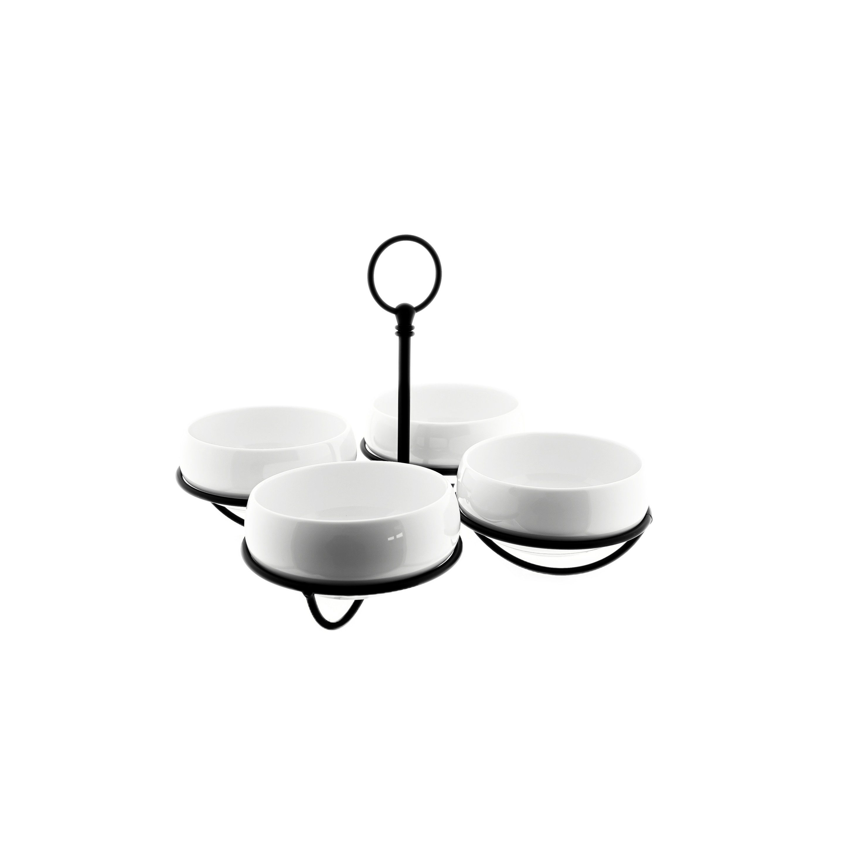 Snackschale Set Belicia 4 Schalen mit Ständer