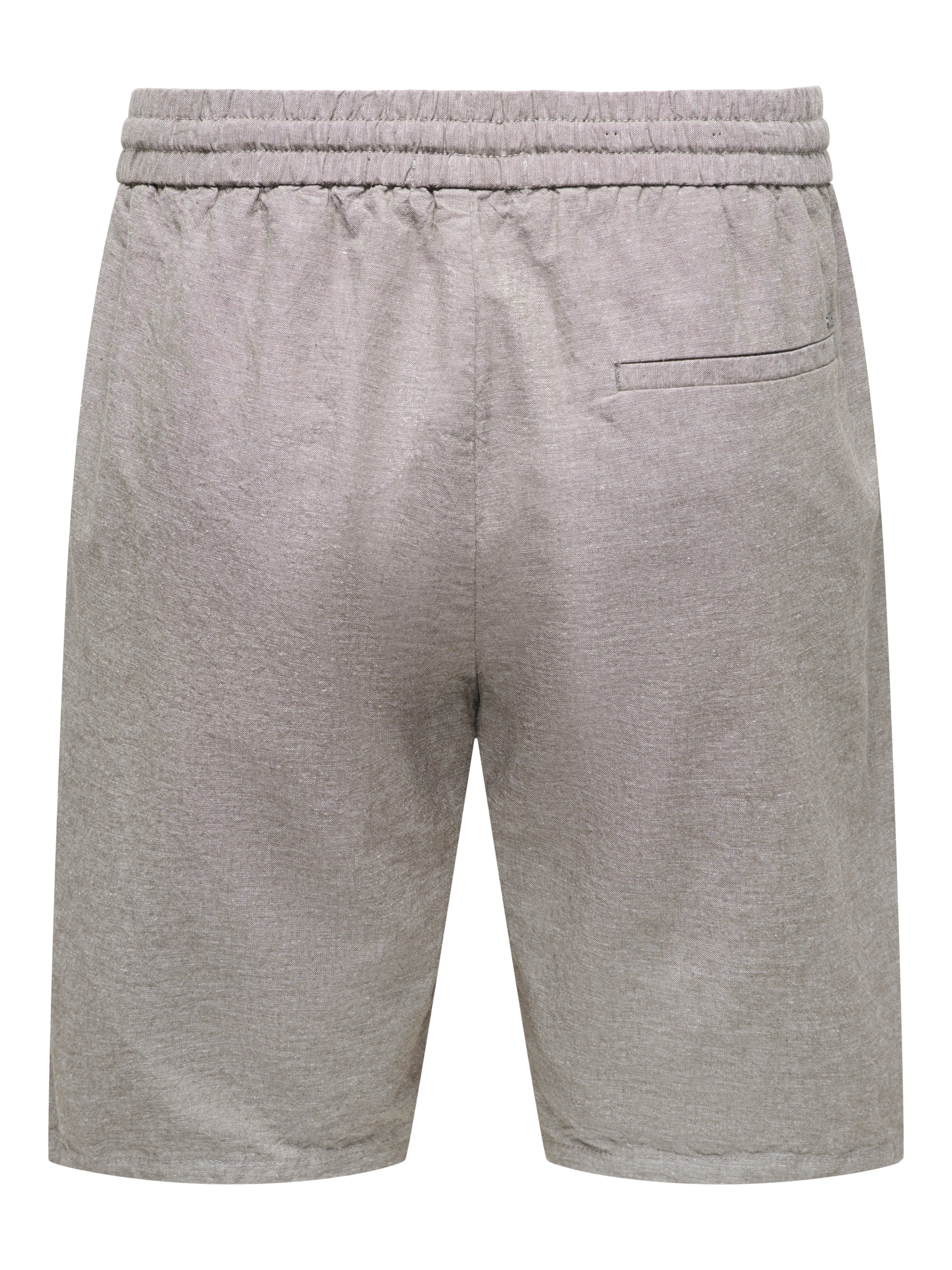 ONLY & SONS Shorts ONSLINUS 0007 COT LIN SHORTS NOOS Baumwolle mit Leinen, normal geschnitten